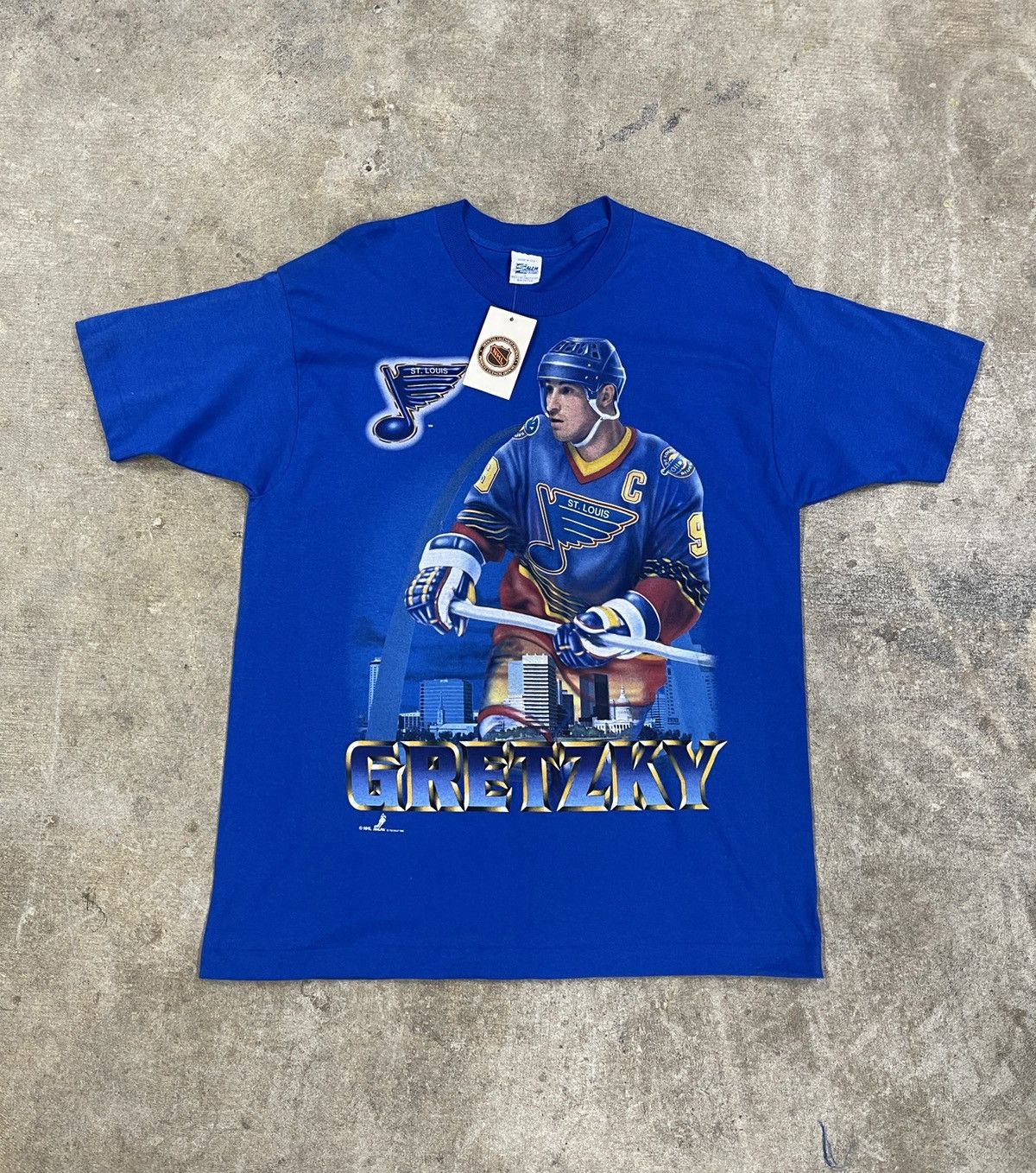Vintage 1996 NHL St. Louis Blues Wayne Gretzky Shirt Xplosion T-Shirt – 🎅  Bad Santa