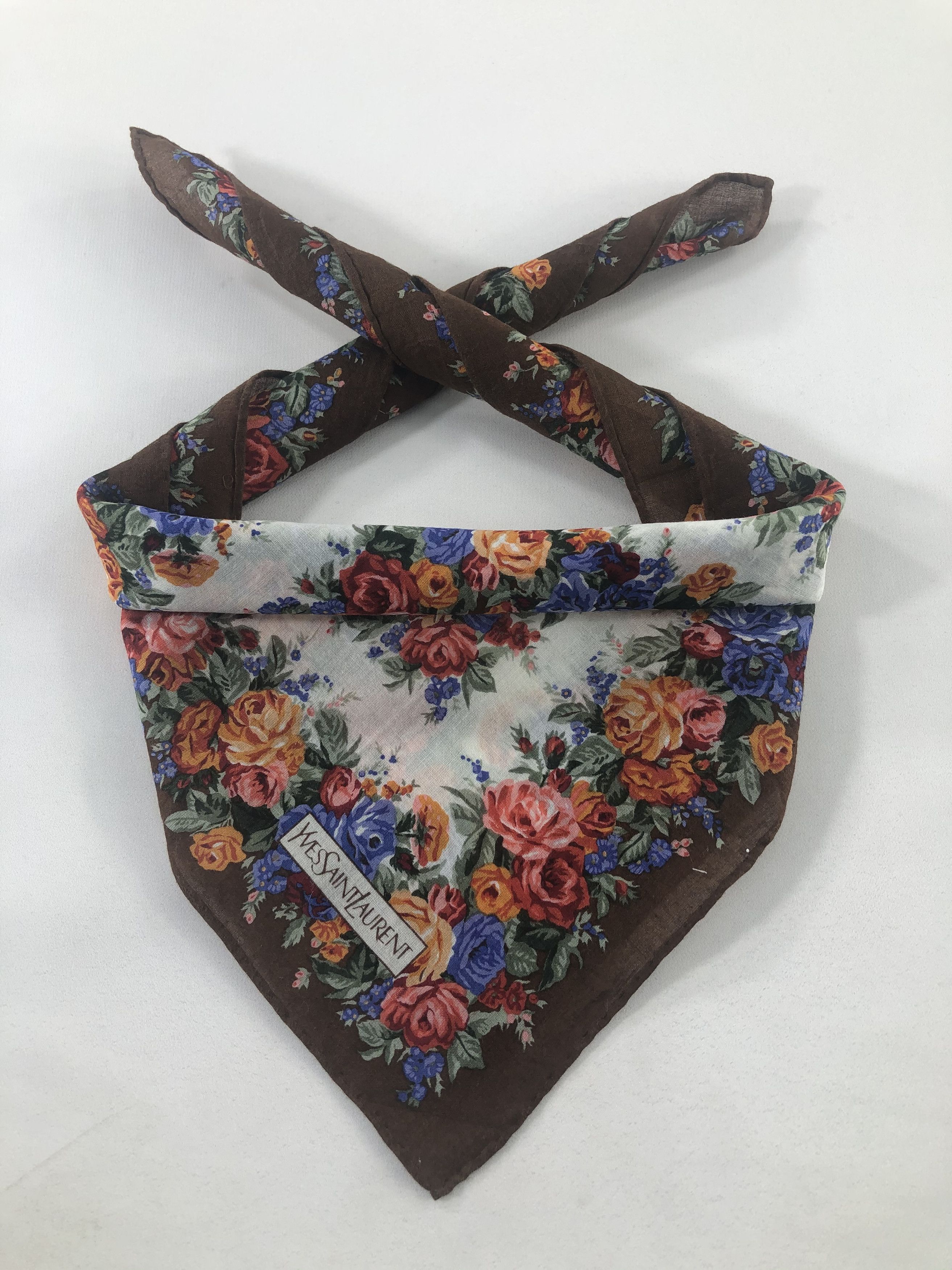 Vintage × Yves Saint Laurent Yves Saint Laurent Handkerchief / Bandana / Neckerchief Size ONE SIZE - 1 Thumbnail