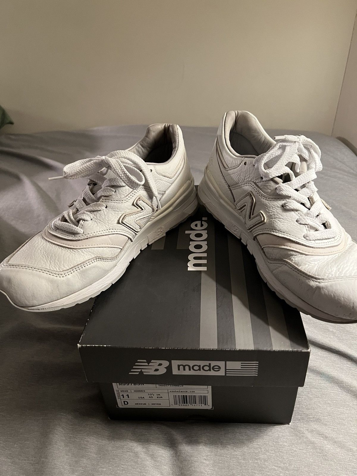 New Balance New Balance 997 Bison Leather White Size US 11 / EU 44 - 5 Thumbnail
