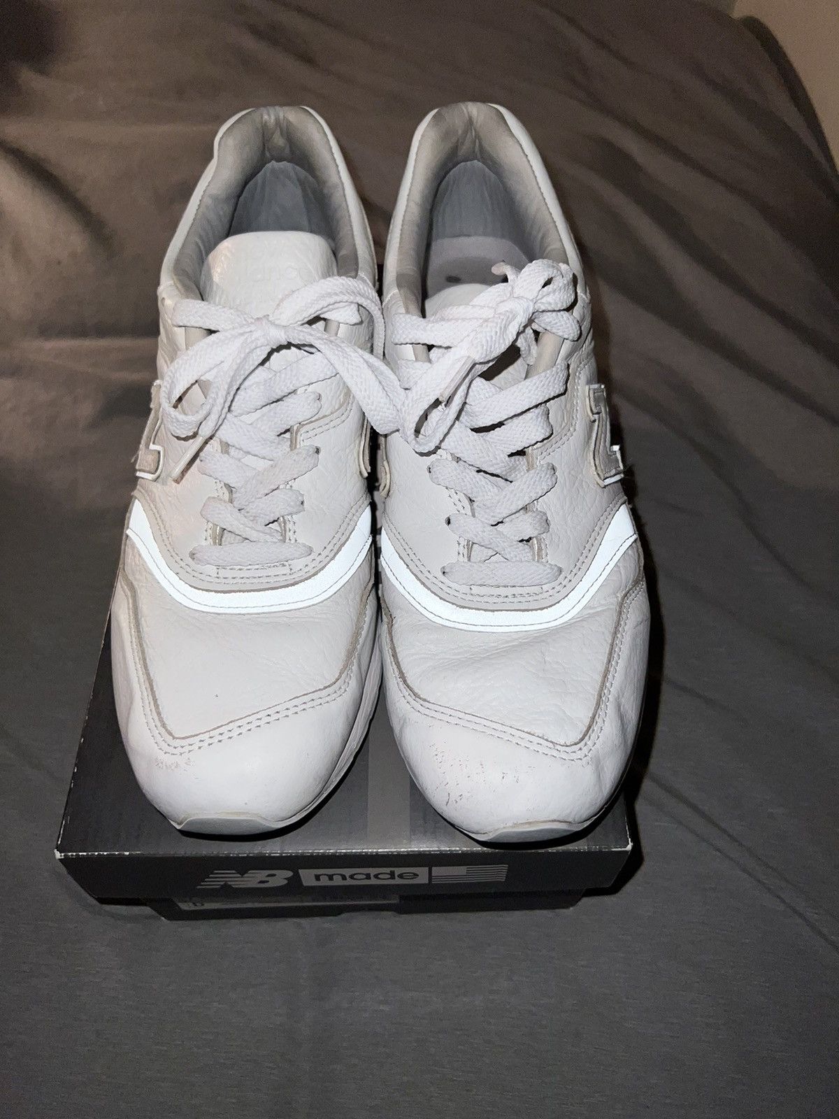 New Balance New Balance 997 Bison Leather White Size US 11 / EU 44 - 9 Thumbnail