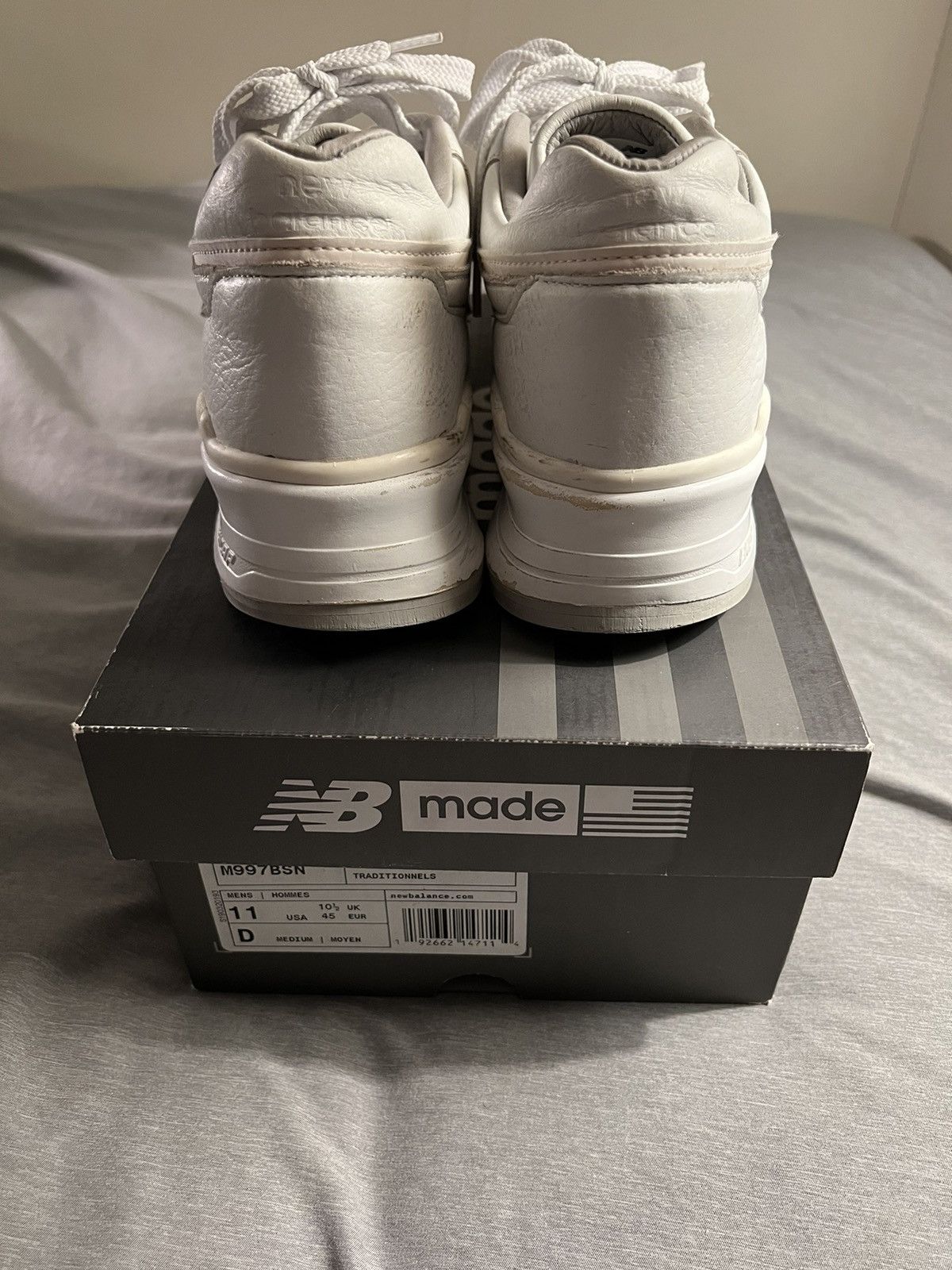 New Balance New Balance 997 Bison Leather White Size US 11 / EU 44 - 6 Thumbnail