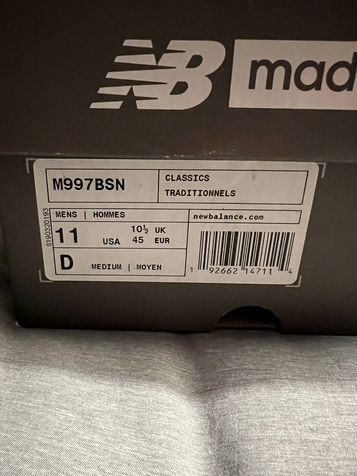 New Balance New Balance 997 Bison Leather White Size US 11 / EU 44 - 13 Thumbnail