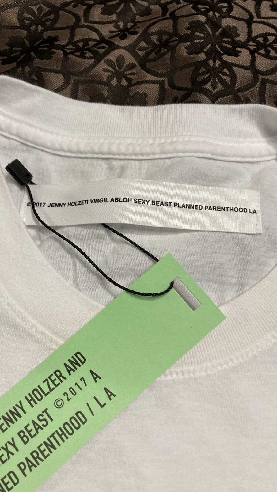 Virgil Abloh Virgil Abloh x Jenny Holzer Sexy Beast Planned Parenthood LA |  Grailed