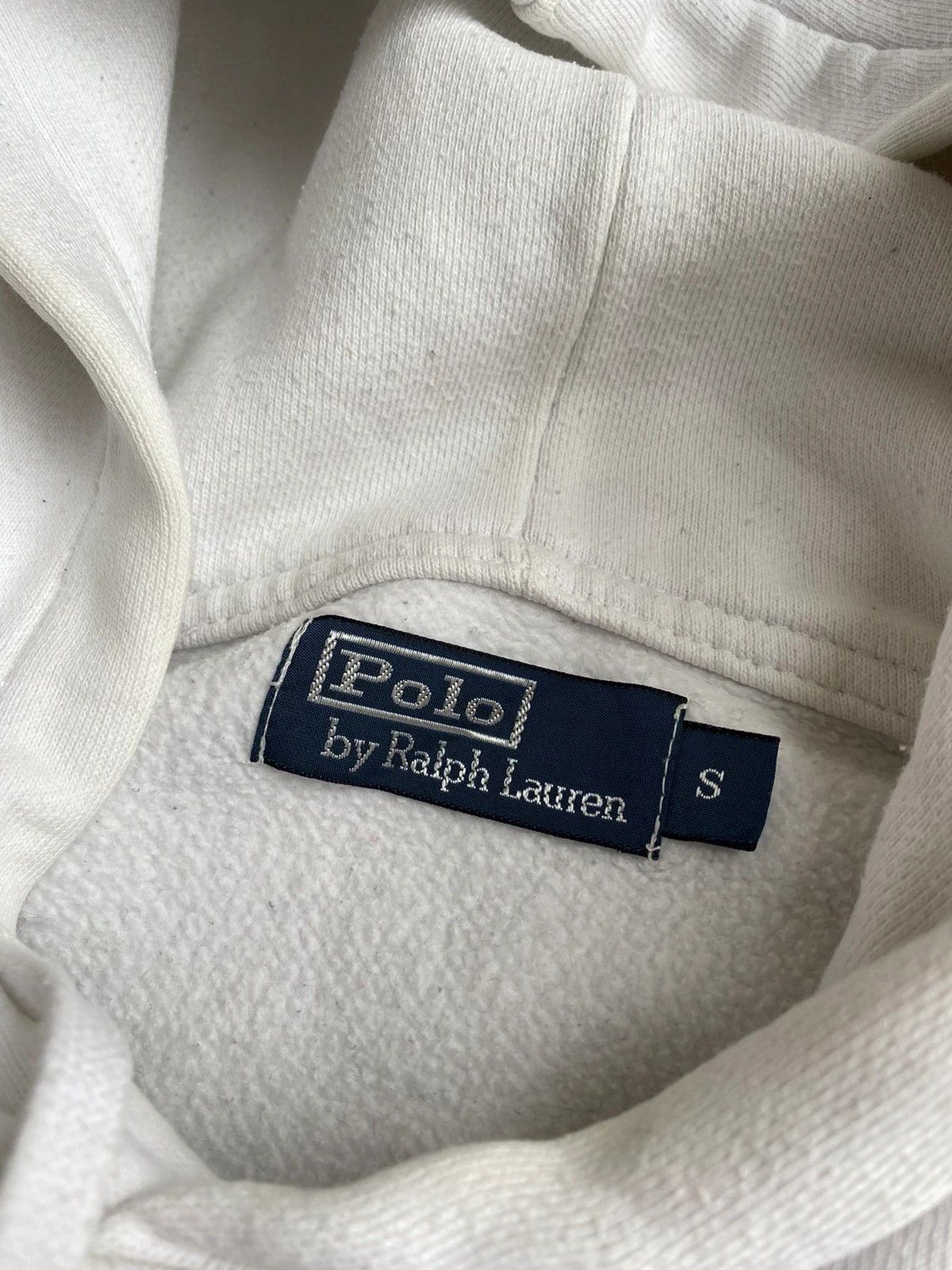 Polo Ralph Lauren × Vintage Vintage Polo Ralph Lauren Club White Hoodie Size US S / EU 44-46 / 1 - 9 Thumbnail