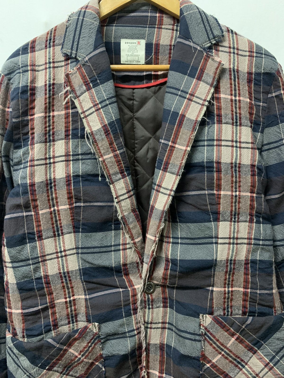 Japanese Brand × Seditionaries 291295 Distressed Blazzer Jacket Size 38L - 3 Thumbnail