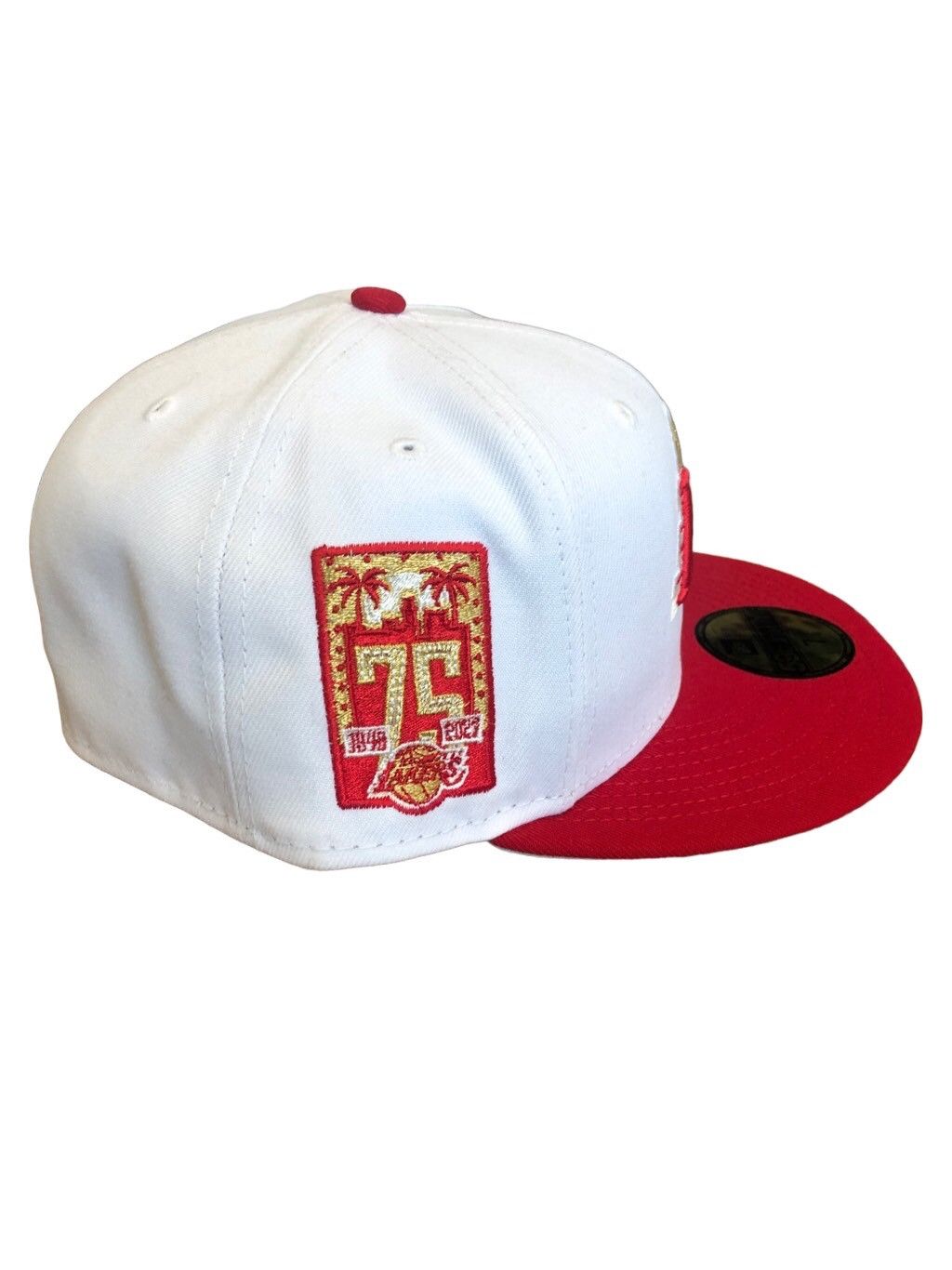 NBA × New Era New Era Los Angeles Lakers 75th year Fitted Hat Size 7 3/4 Size ONE SIZE - 2 Thumbnail