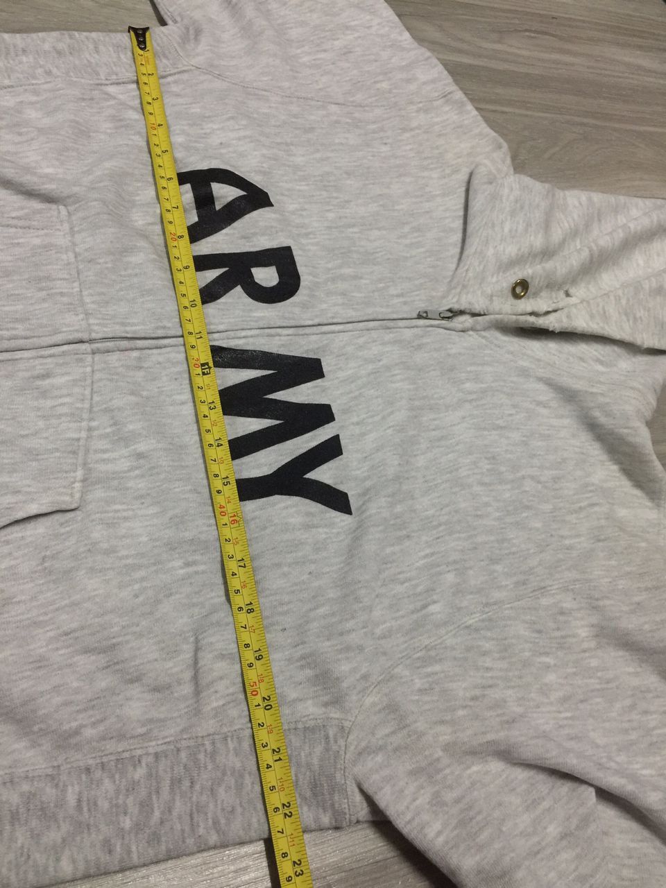 Vintage Vintage ARMY Spellout Hoodie Size US L / EU 52-54 / 3 - 11 Thumbnail