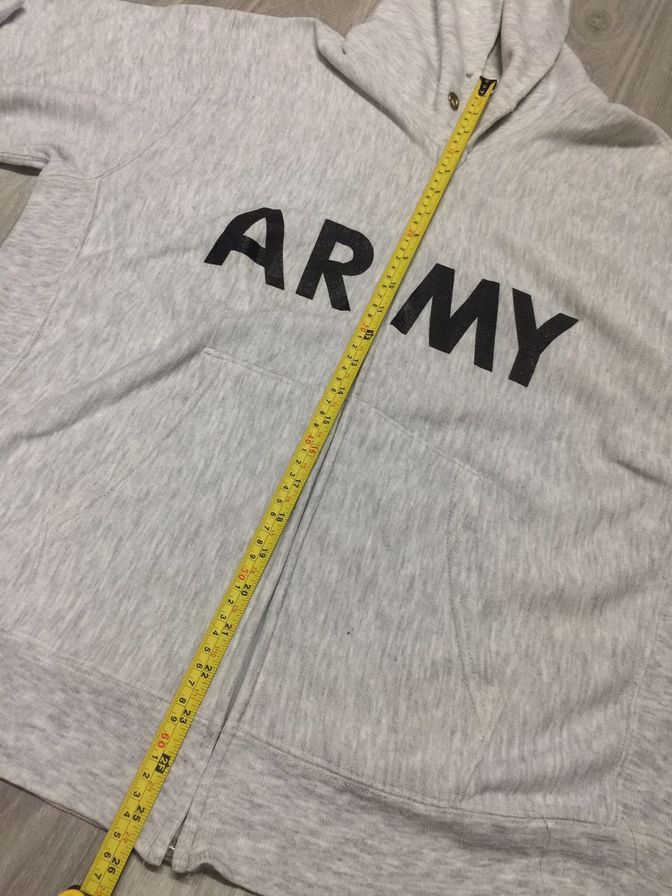 Vintage Vintage ARMY Spellout Hoodie Size US L / EU 52-54 / 3 - 12 Thumbnail