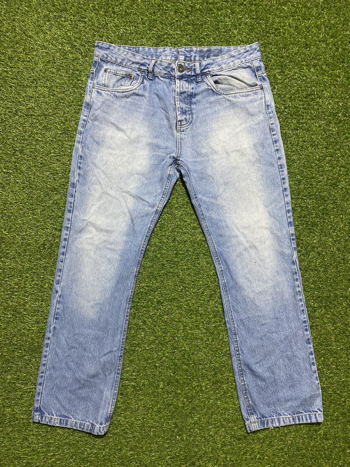 Vintage Vintage 90s jeans denim faded streetwear blue size 34 Size US 34 / EU 50 - 4 Thumbnail