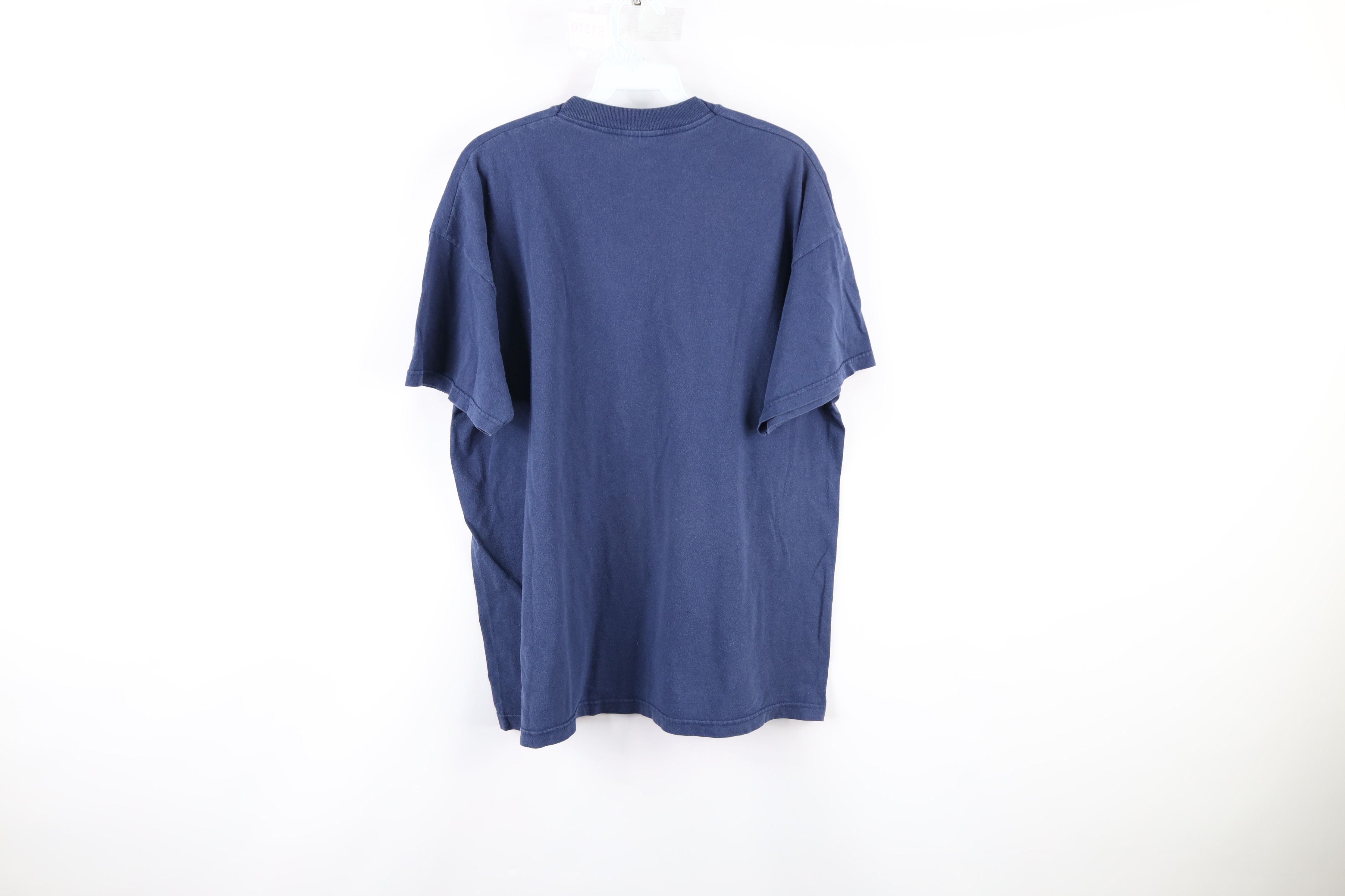 Vintage Vintage 90s Streetwear London England Spell Out T-Shirt Blue Size US XL / EU 56 / 4 - 8 Thumbnail