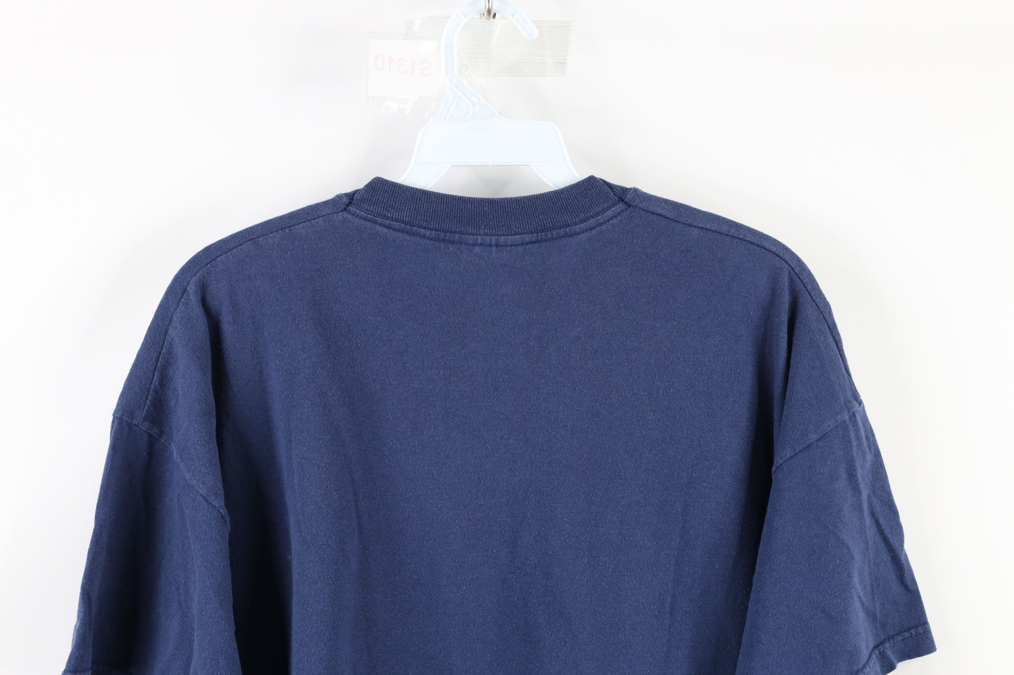 Vintage Vintage 90s Streetwear London England Spell Out T-Shirt Blue Size US XL / EU 56 / 4 - 9 Thumbnail