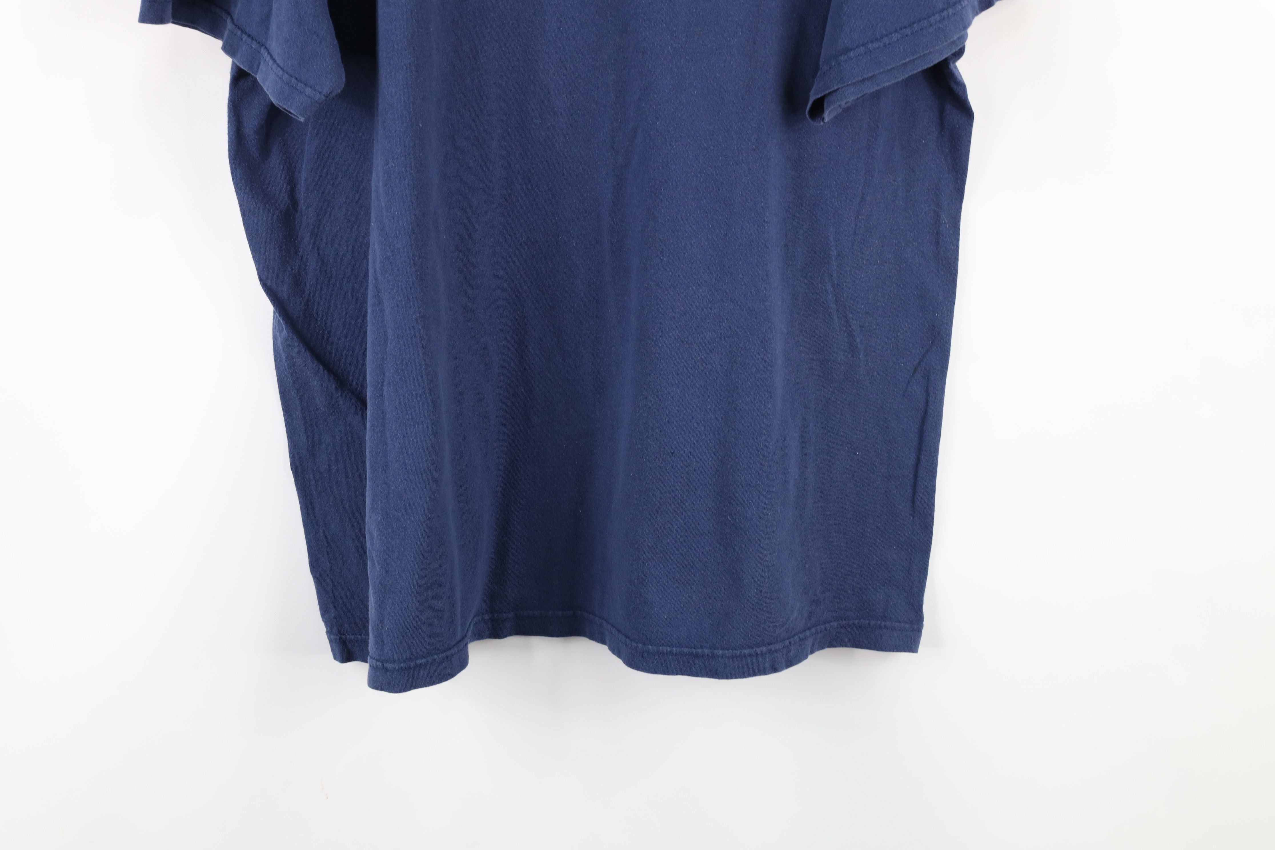 Vintage Vintage 90s Streetwear London England Spell Out T-Shirt Blue Size US XL / EU 56 / 4 - 10 Thumbnail