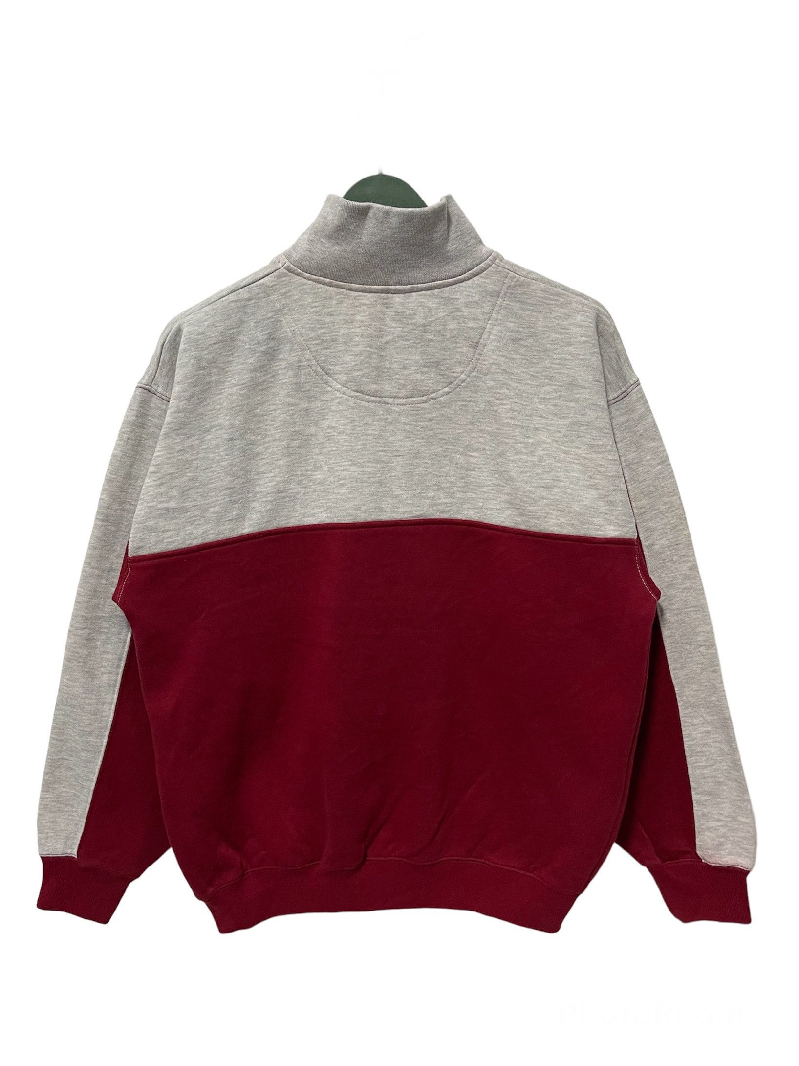 Champion Vintage Championcup Mockneck Colourblok Half Zip Sweatshirt Size US M / EU 48-50 / 2 - 2 Thumbnail