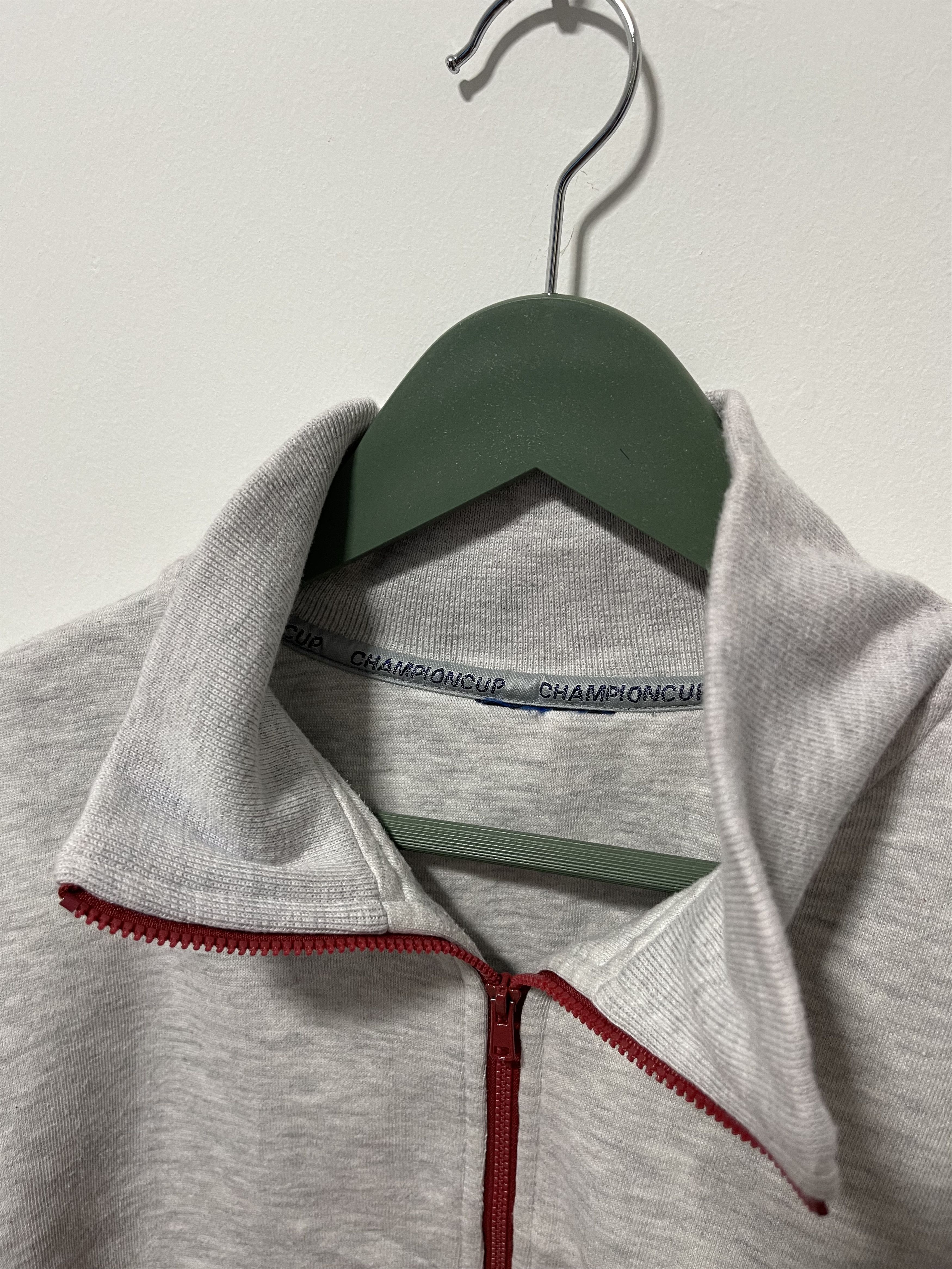 Champion Vintage Championcup Mockneck Colourblok Half Zip Sweatshirt Size US M / EU 48-50 / 2 - 9 Thumbnail