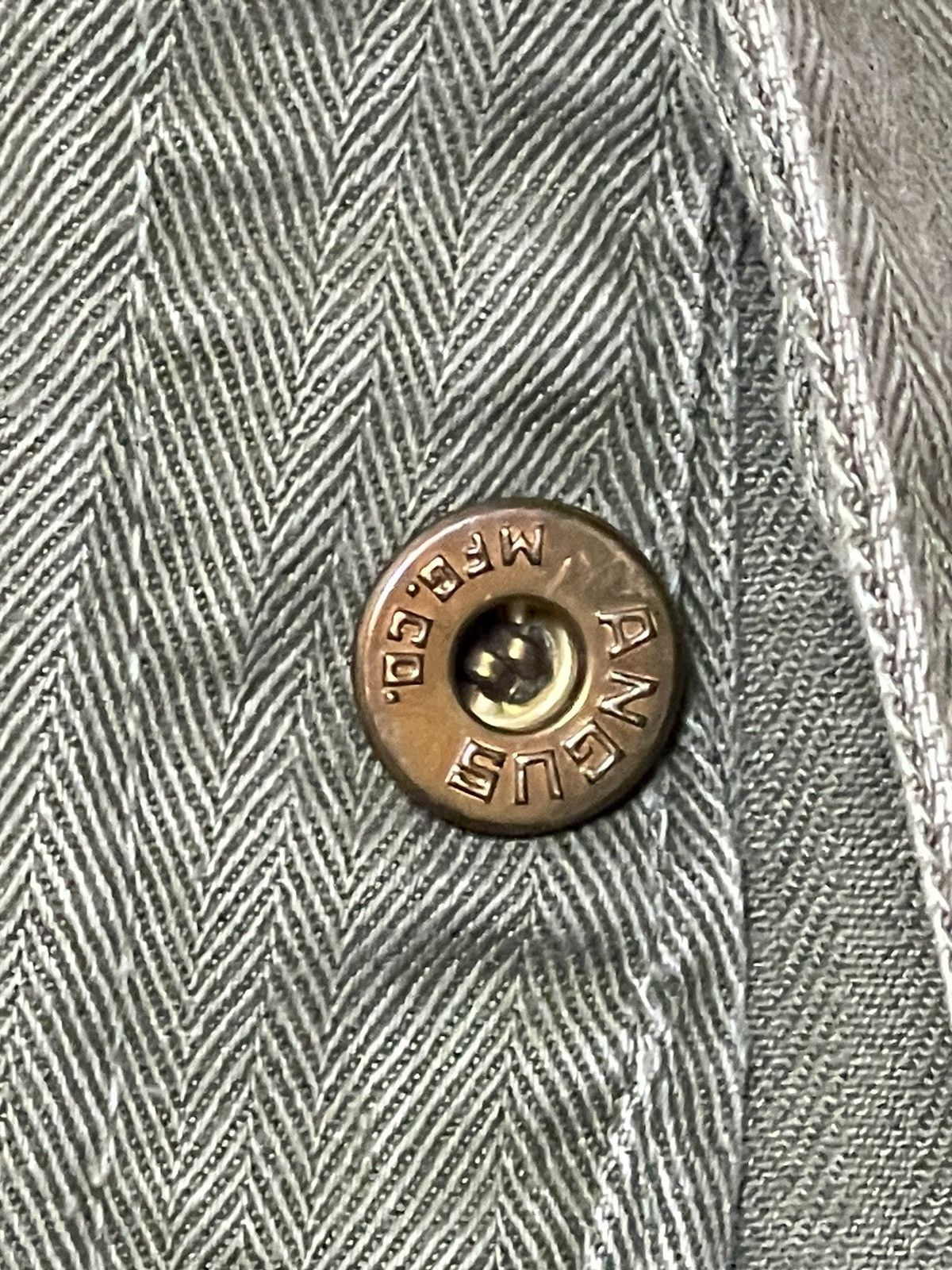 Vintage 50s 60s Texaco Herringbone twill HBT Coveralls Olive