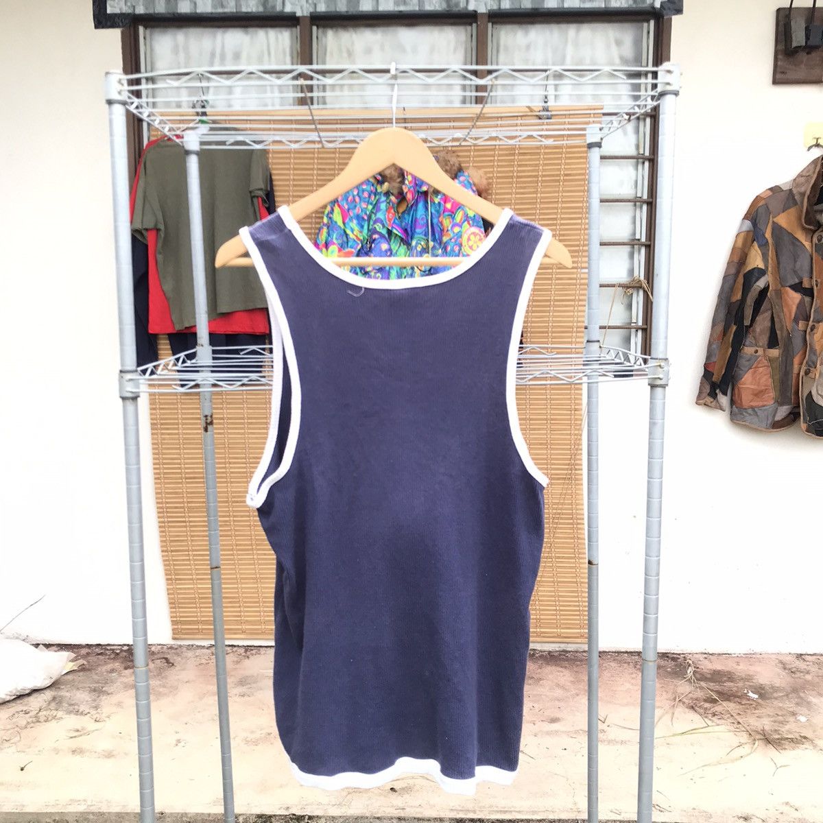 Pelle Pelle × Vintage Sick🔥Vintage Pelle pelle singlet blue faded trashed xl slim Size US XL / EU 56 / 4 - 3 Thumbnail