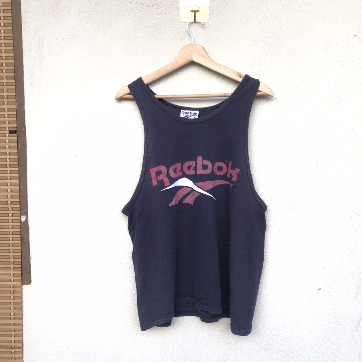 Reebok × Vintage Vintage 80s Reebok Sleeveless hiphop slamdunk big logo Size US M / EU 48-50 / 2 - 1 Thumbnail