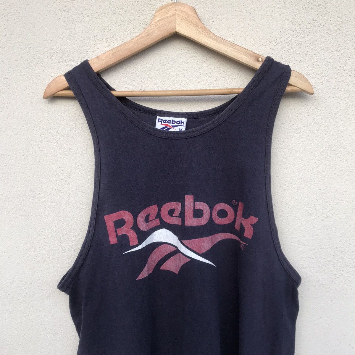 Reebok × Vintage Vintage 80s Reebok Sleeveless hiphop slamdunk big logo Size US M / EU 48-50 / 2 - 4 Thumbnail