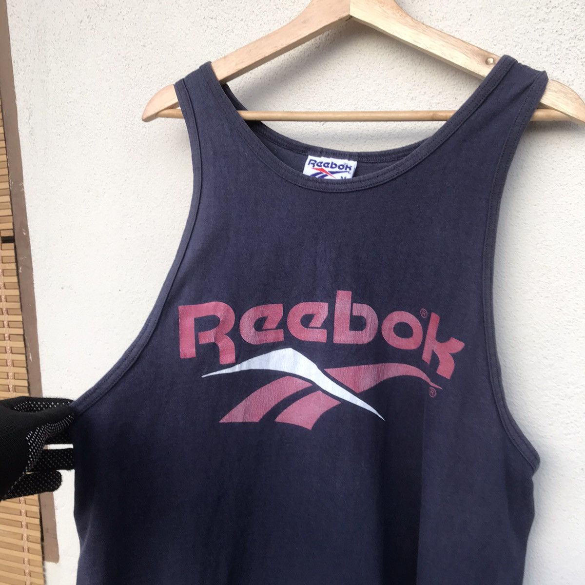 Reebok × Vintage Vintage 80s Reebok Sleeveless hiphop slamdunk big logo Size US M / EU 48-50 / 2 - 2 Thumbnail