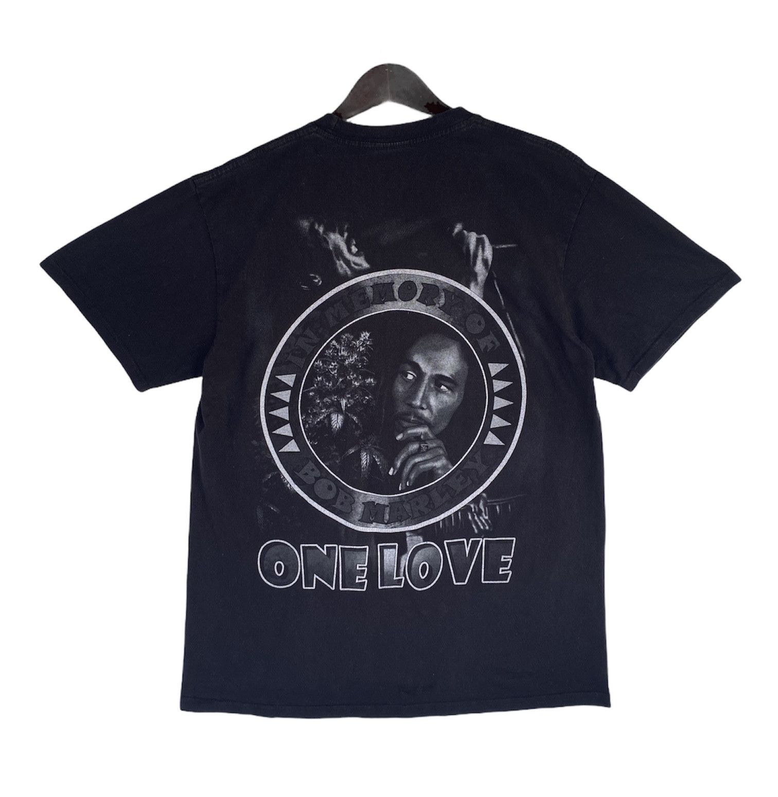 Band Tees 💥VINTAGE BOB MARLEY one love reggae ska rare tee shirt Size US L / EU 52-54 / 3 - 2 Thumbnail