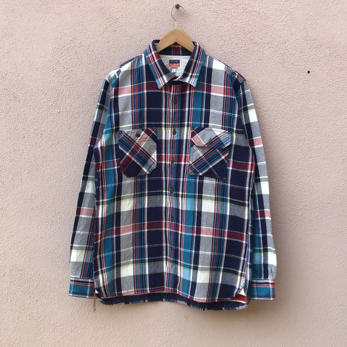 Denime Japanese brand Denime grunge checkered Large size Size US L / EU 52-54 / 3 - 6 Thumbnail