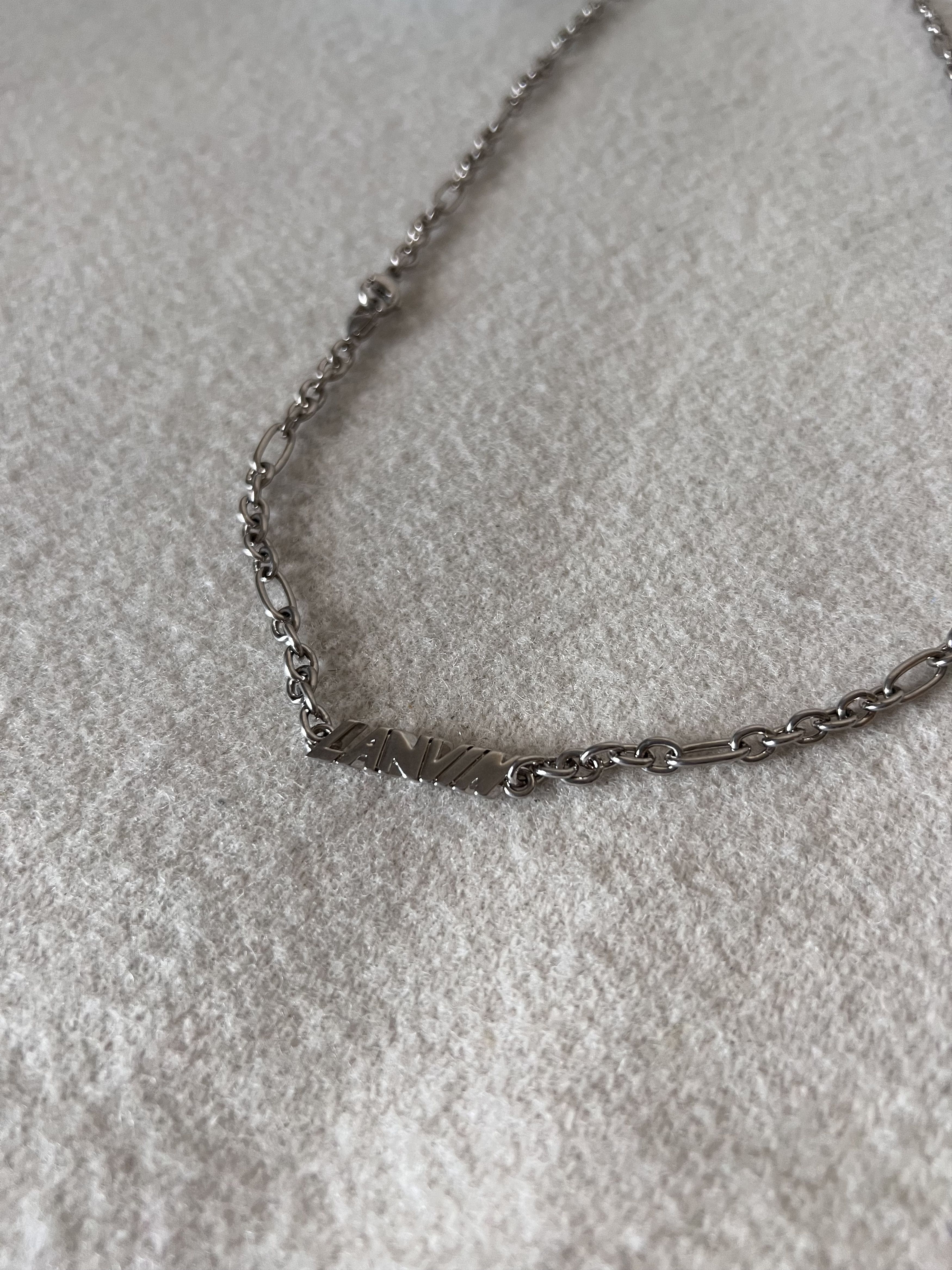 Lanvin Lanvin Chain Mask Necklace in Silver Size ONE SIZE - 3 Thumbnail