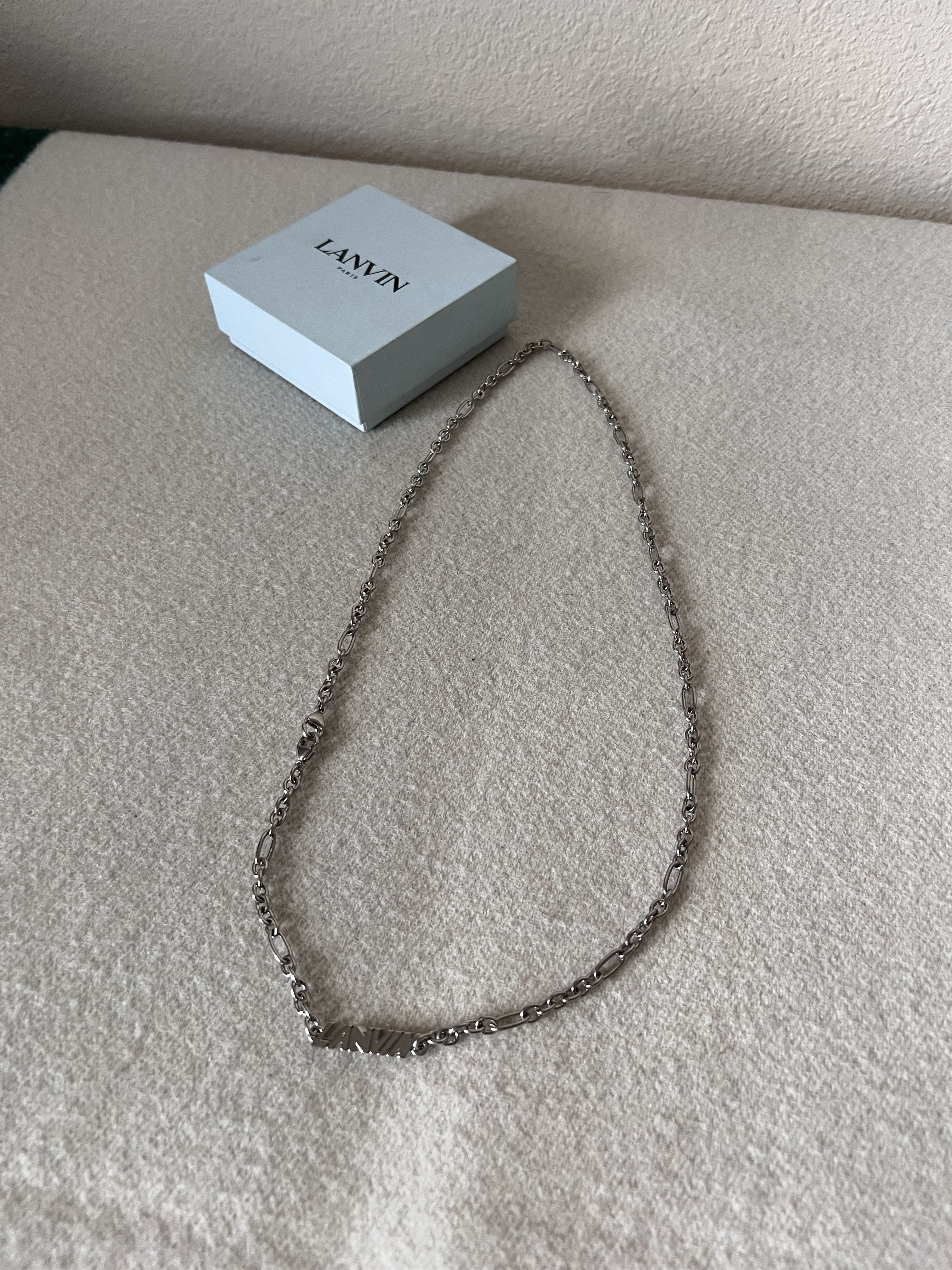 Lanvin Lanvin Chain Mask Necklace in Silver Size ONE SIZE - 2 Thumbnail