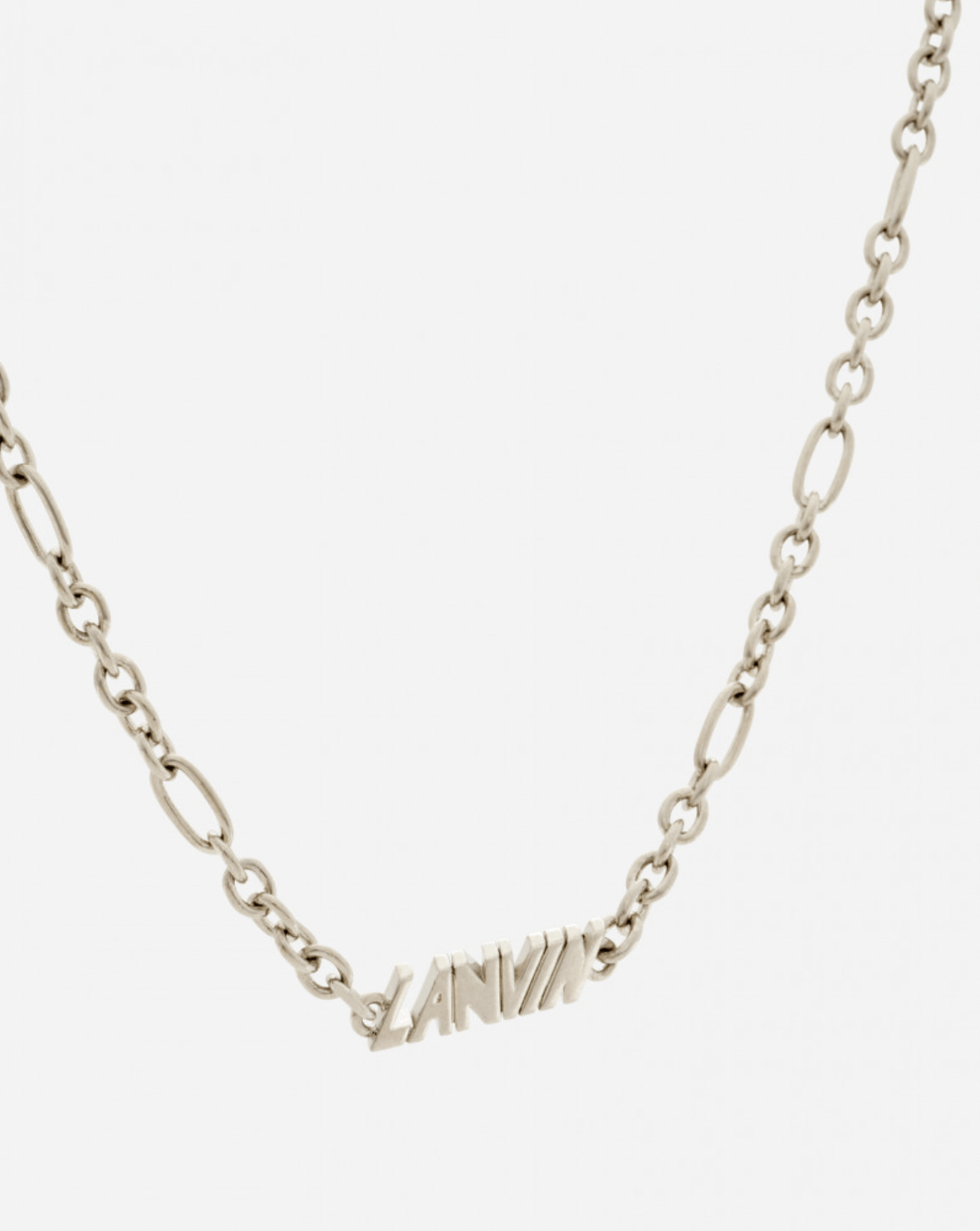 Lanvin Lanvin Chain Mask Necklace in Silver Size ONE SIZE - 1 Thumbnail