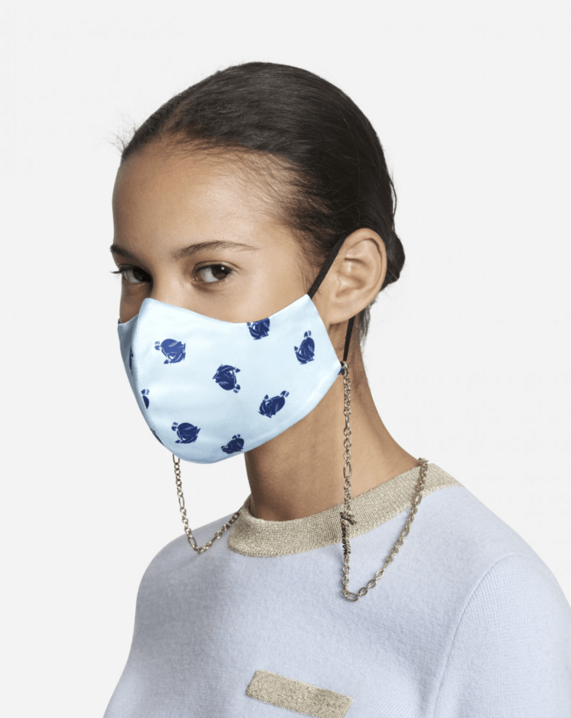 Lanvin Lanvin Chain Mask Necklace in Silver Size ONE SIZE - 8 Thumbnail