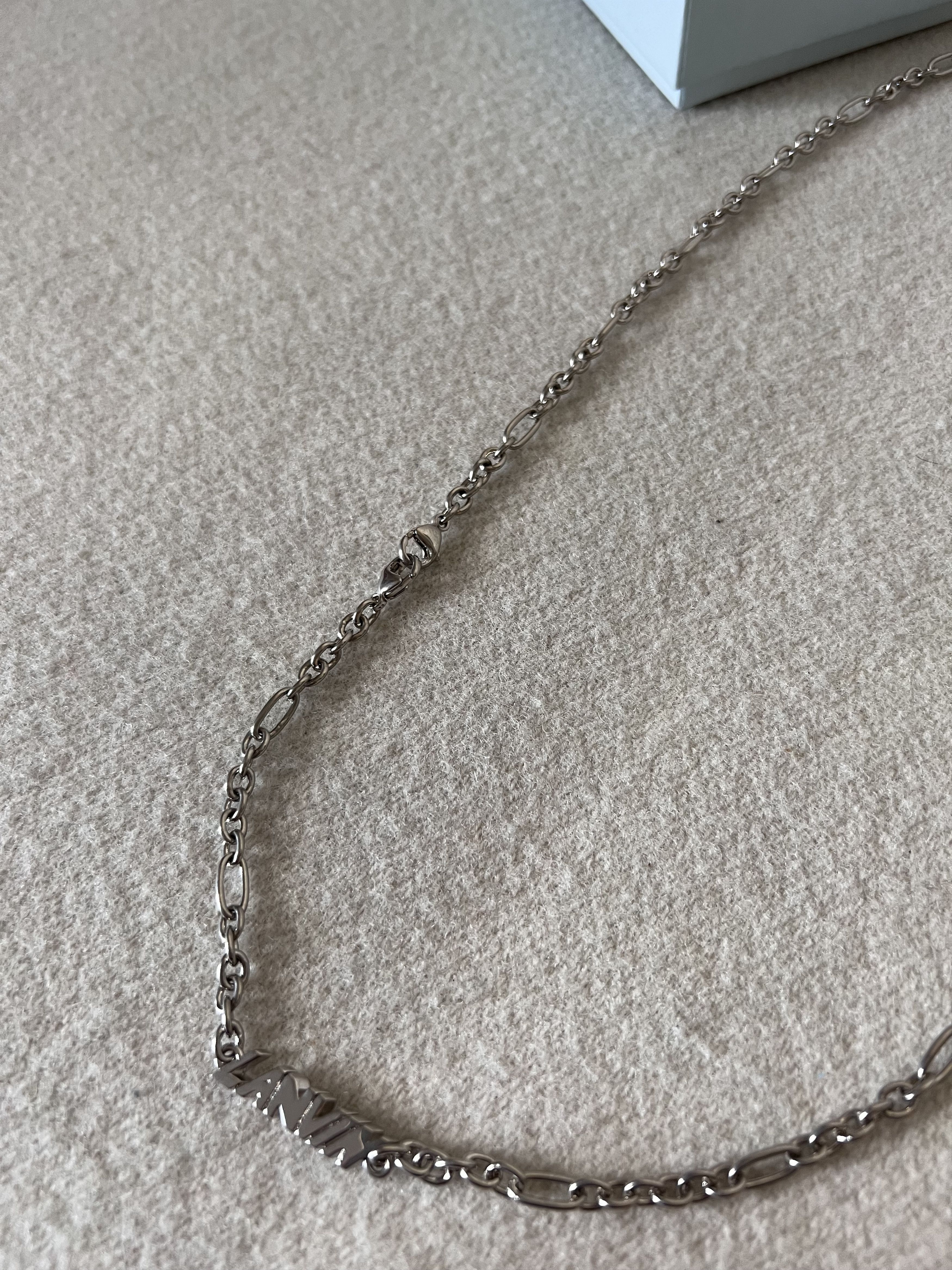 Lanvin Lanvin Chain Mask Necklace in Silver Size ONE SIZE - 4 Thumbnail