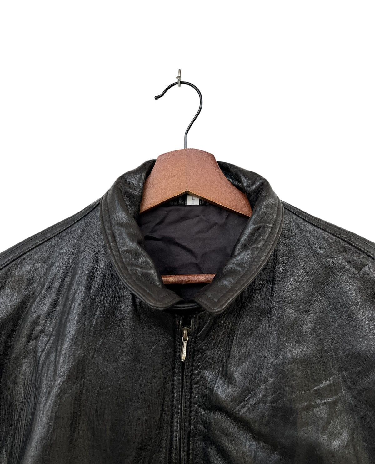 Japanese Brand Angel Leather Black Jacket Size US L / EU 52-54 / 3 - 3 Thumbnail