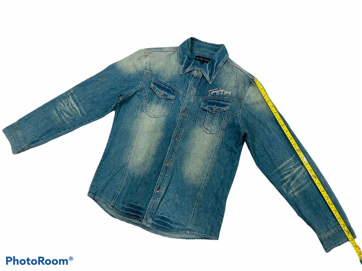 In The Attic Japanese Brand In The Attic Blue Denim Rare and Nice Design Size US L / EU 52-54 / 3 - 7 Thumbnail