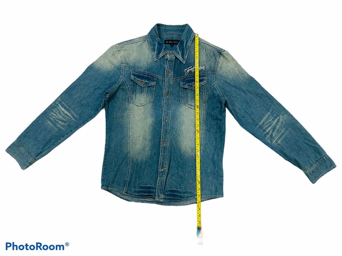In The Attic Japanese Brand In The Attic Blue Denim Rare and Nice Design Size US L / EU 52-54 / 3 - 6 Thumbnail