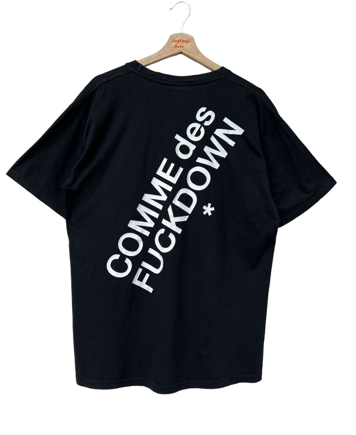 Comme Des Fuck Down Comme des Fuckdown Black Tee Shirt Size US L / EU 52-54 / 3 - 4 Thumbnail