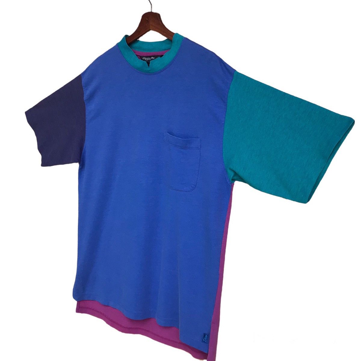 Christian Dior Monsieur × Vintage Rare Vintage Dior multitone V-Neck in Box logo single pocket Size US L / EU 52-54 / 3 - 3 Thumbnail