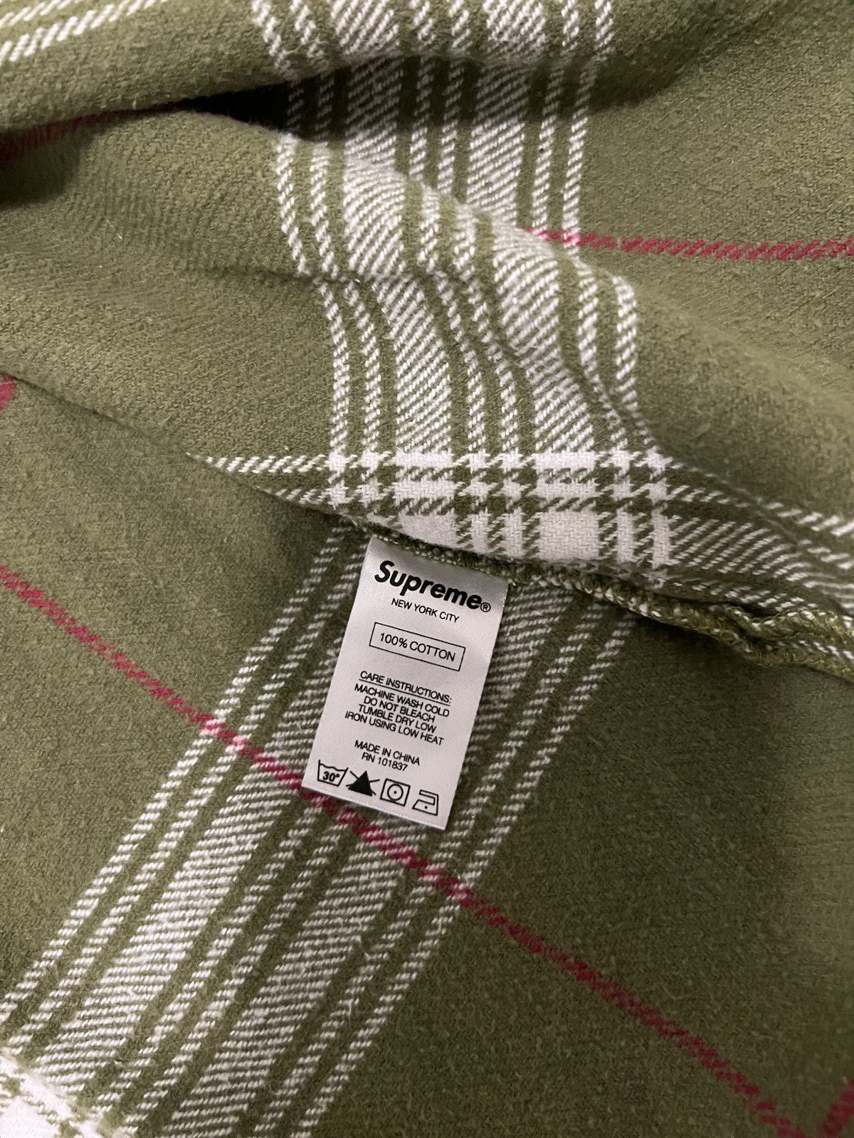 Supreme Supreme faded plaid flannel shirt ss17 green Size US S / EU 44-46 / 1 - 7 Thumbnail
