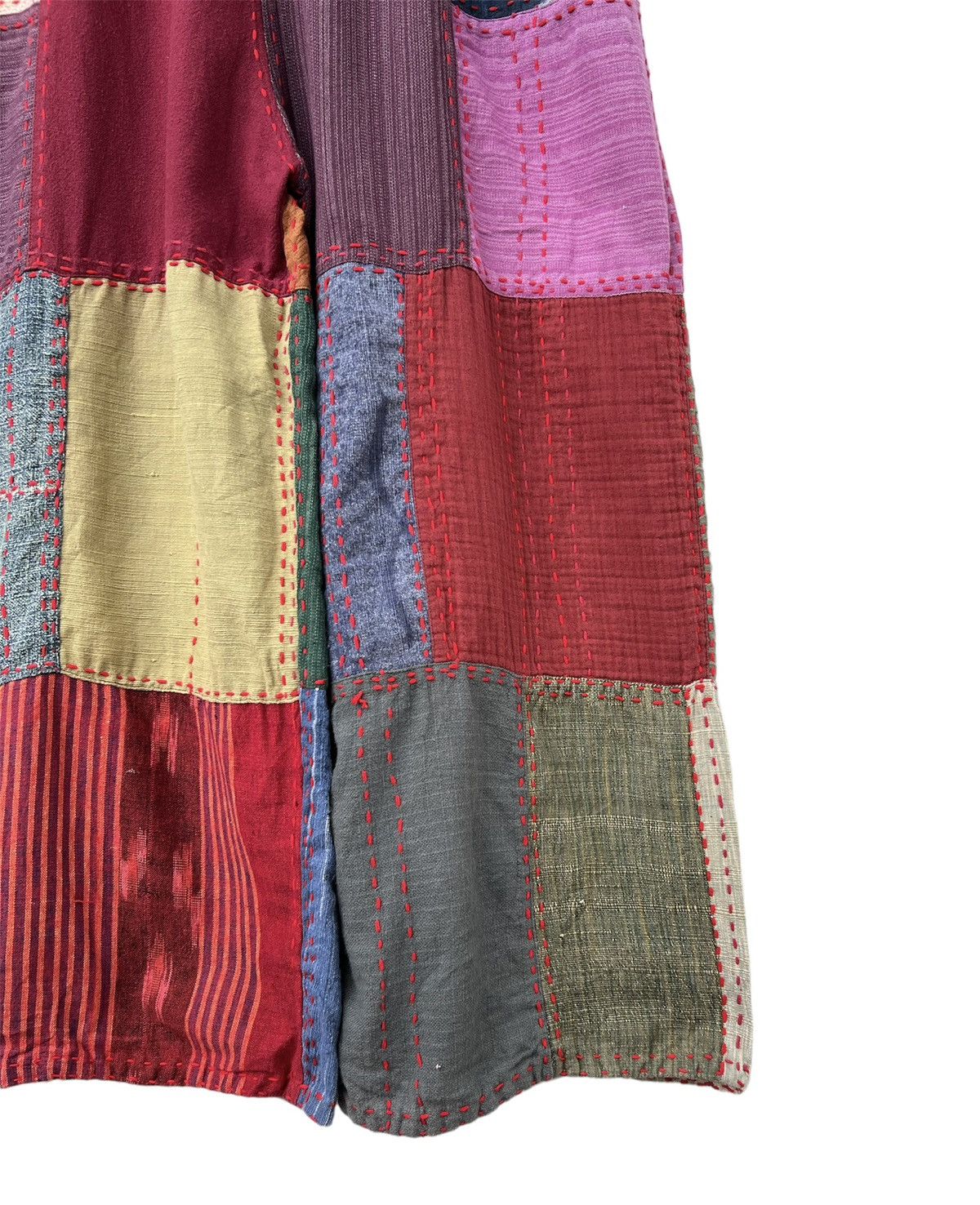 Japanese Brand Patchwork Pants Size US 35 - 3 Thumbnail