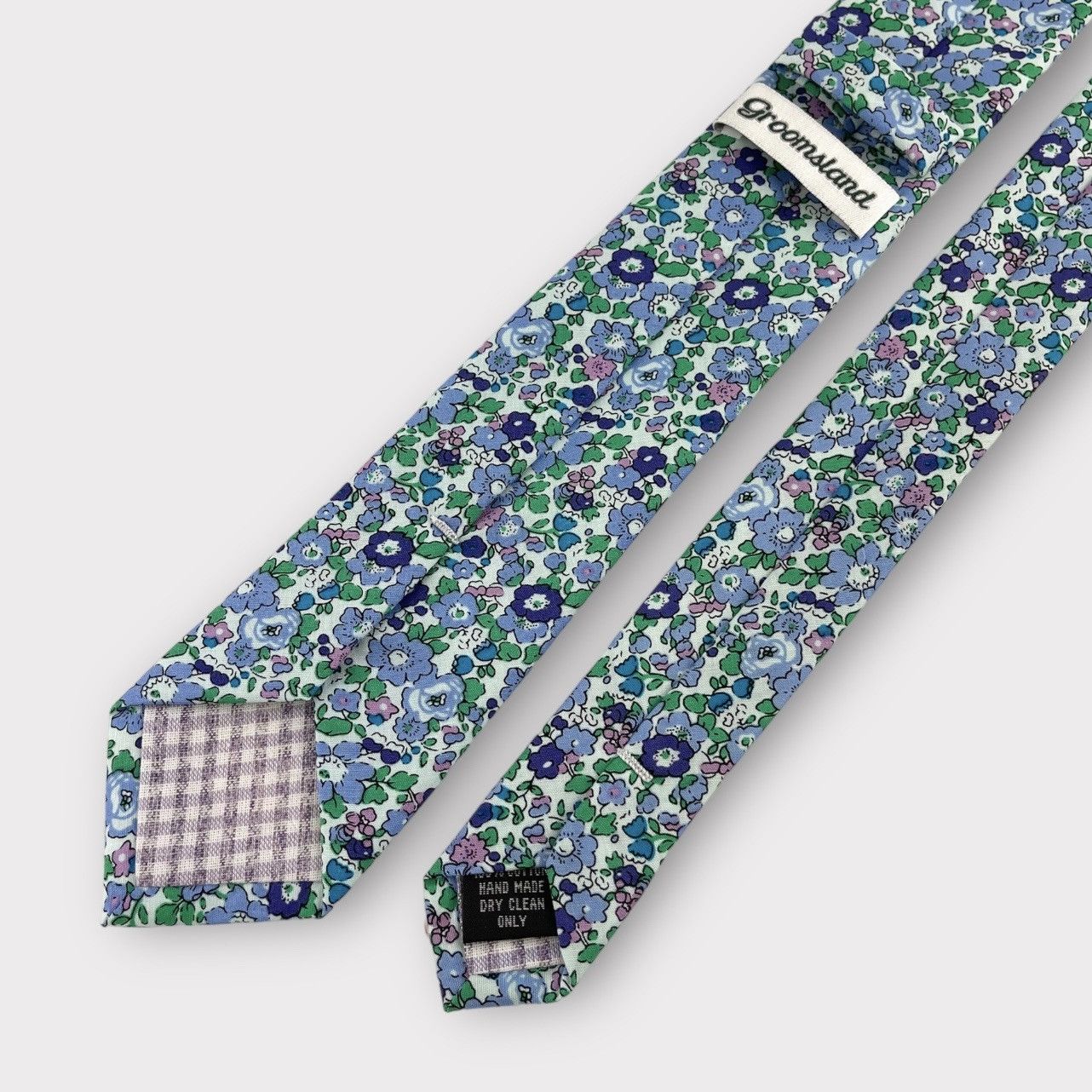 Other Men’s Periwinkle Whimsy Floral Print Necktie, Slim Width Tie Size ONE SIZE - 4 Thumbnail