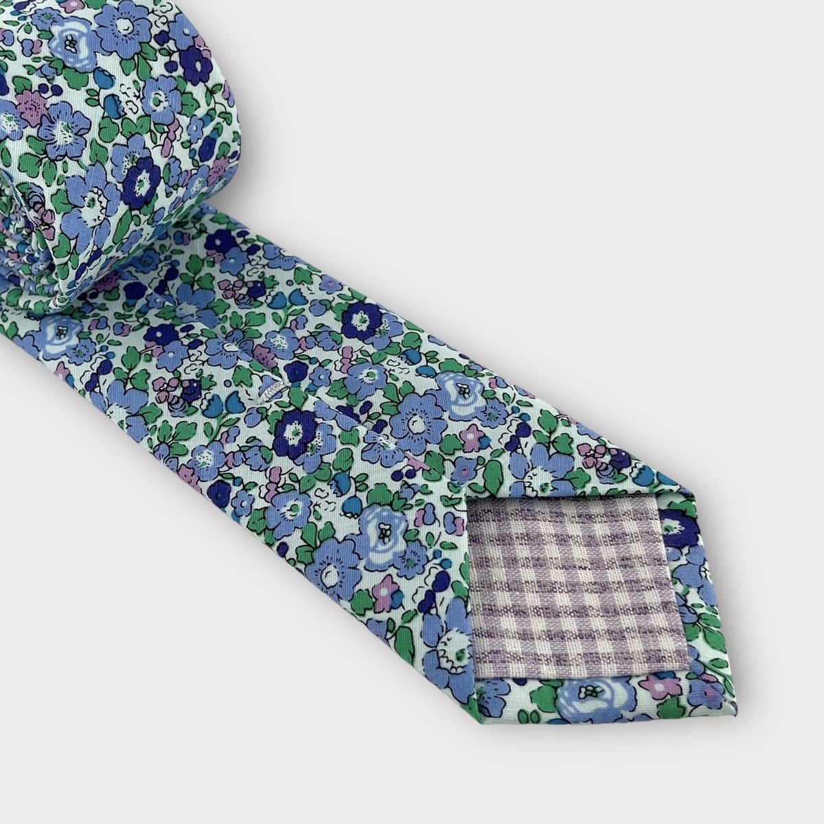 Other Men’s Periwinkle Whimsy Floral Print Necktie, Slim Width Tie Size ONE SIZE - 6 Thumbnail