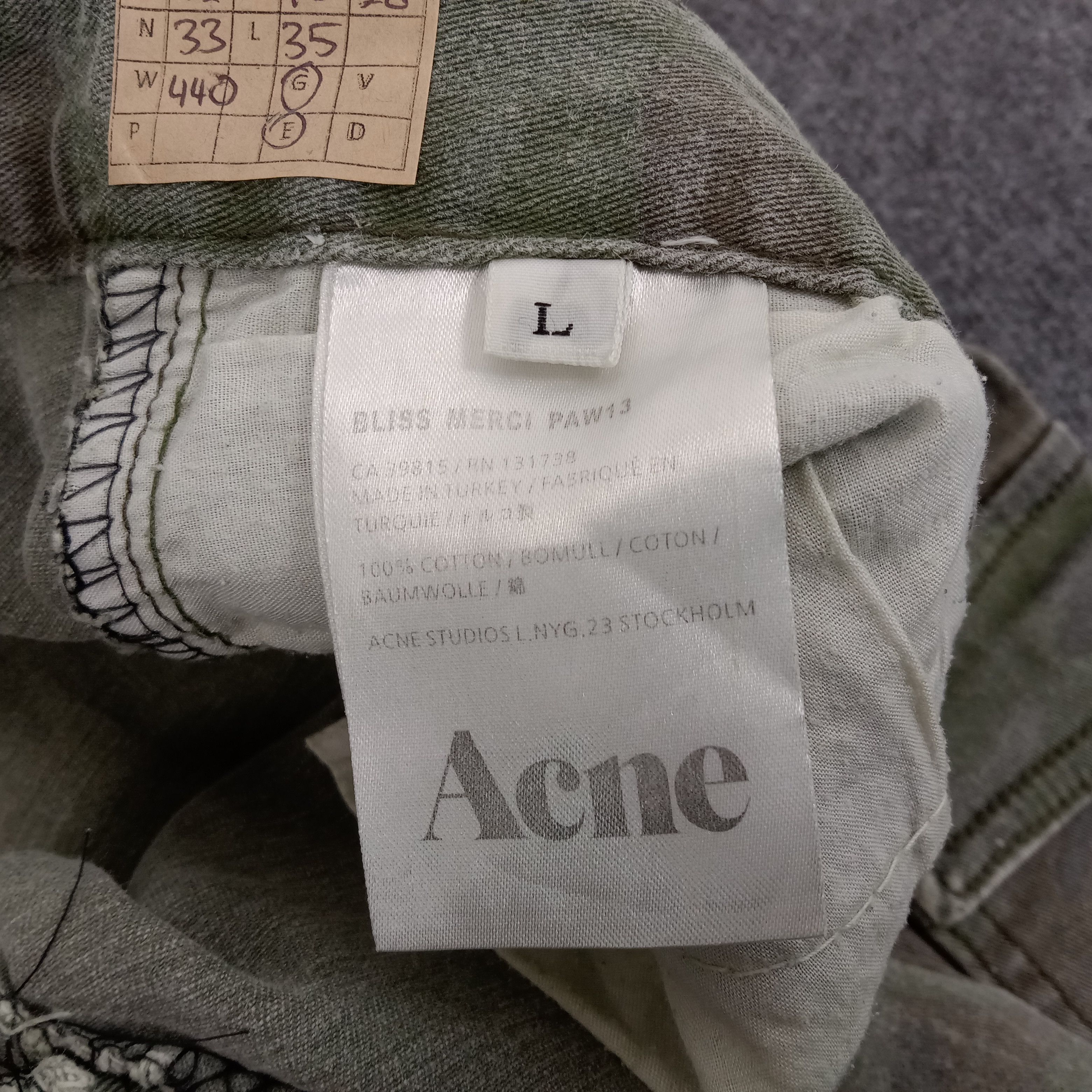 Acne Studios × Vintage Acne Studios Camo Military Skinny Trousers Pants Size US 30 / EU 46 - 17 Thumbnail