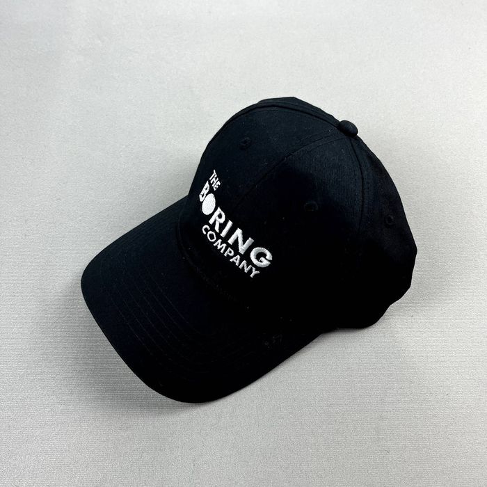 Vintage The Boring Company Hat Cap Strapback Black Elon Musk Tech | Grailed