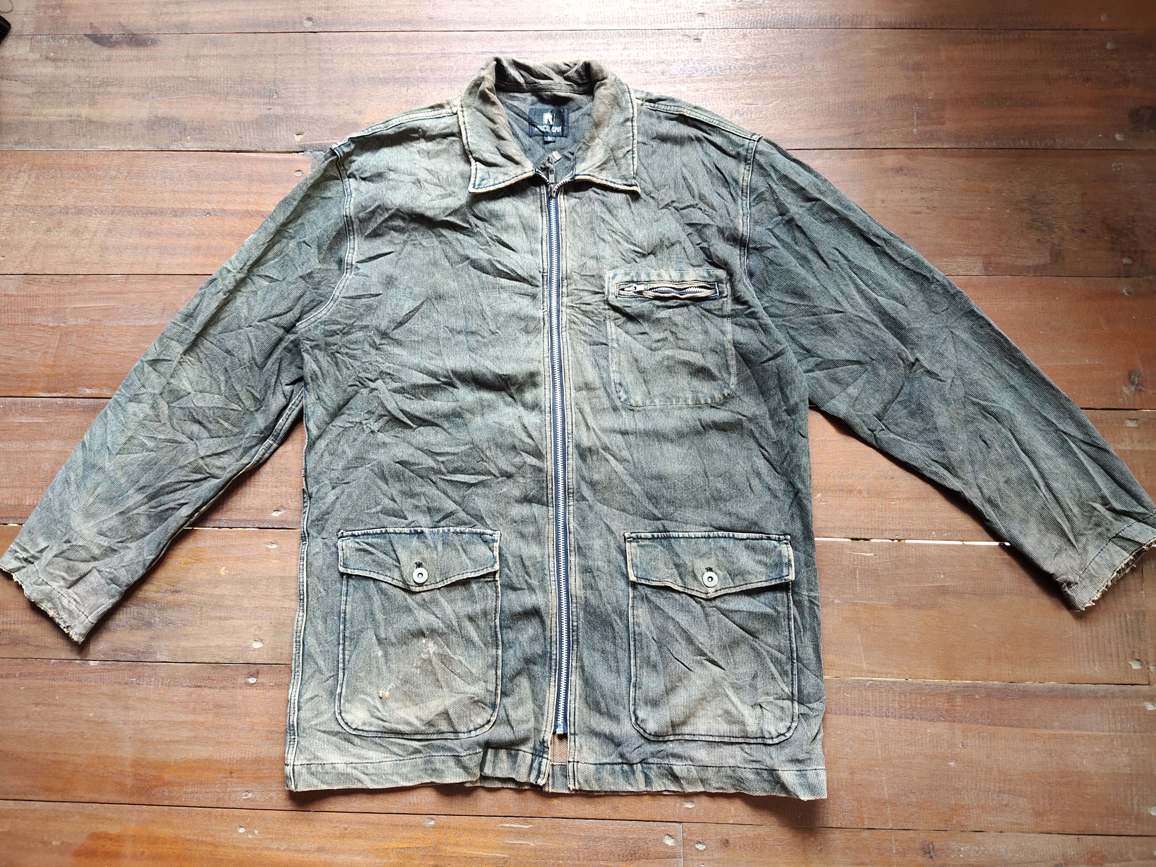 Vintage radical spot brown denim jacket