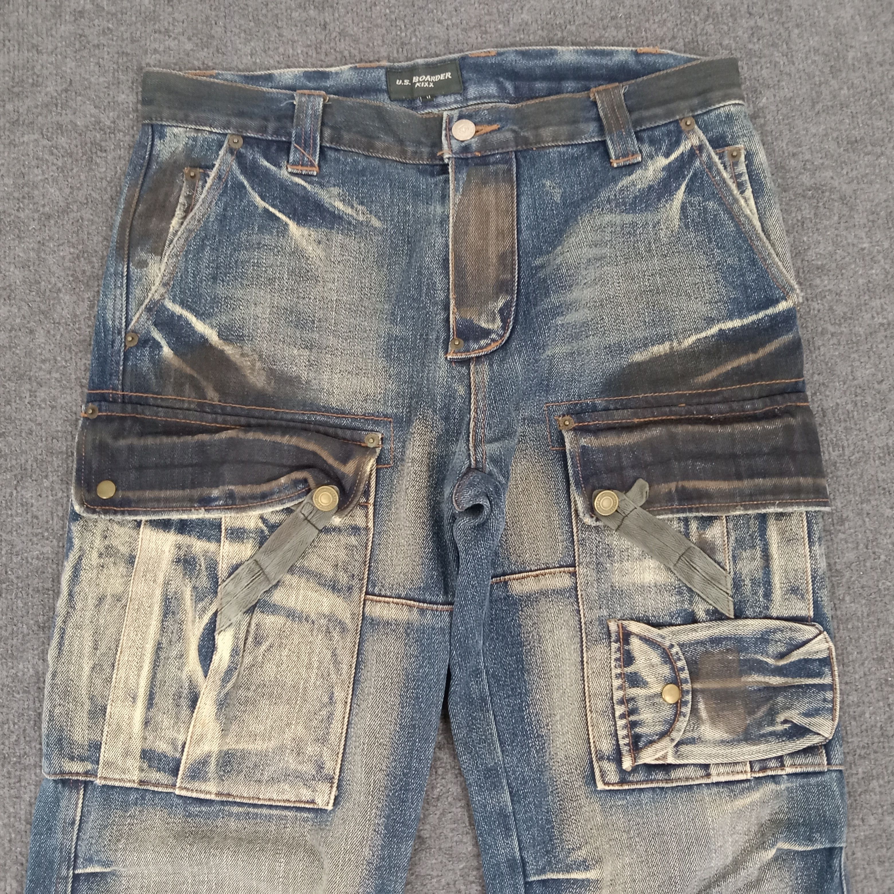 Japanese Brand × Vintage U.S BOARDER Japanese Brand Streetwear Denim Jeans Size US 33 - 5 Thumbnail