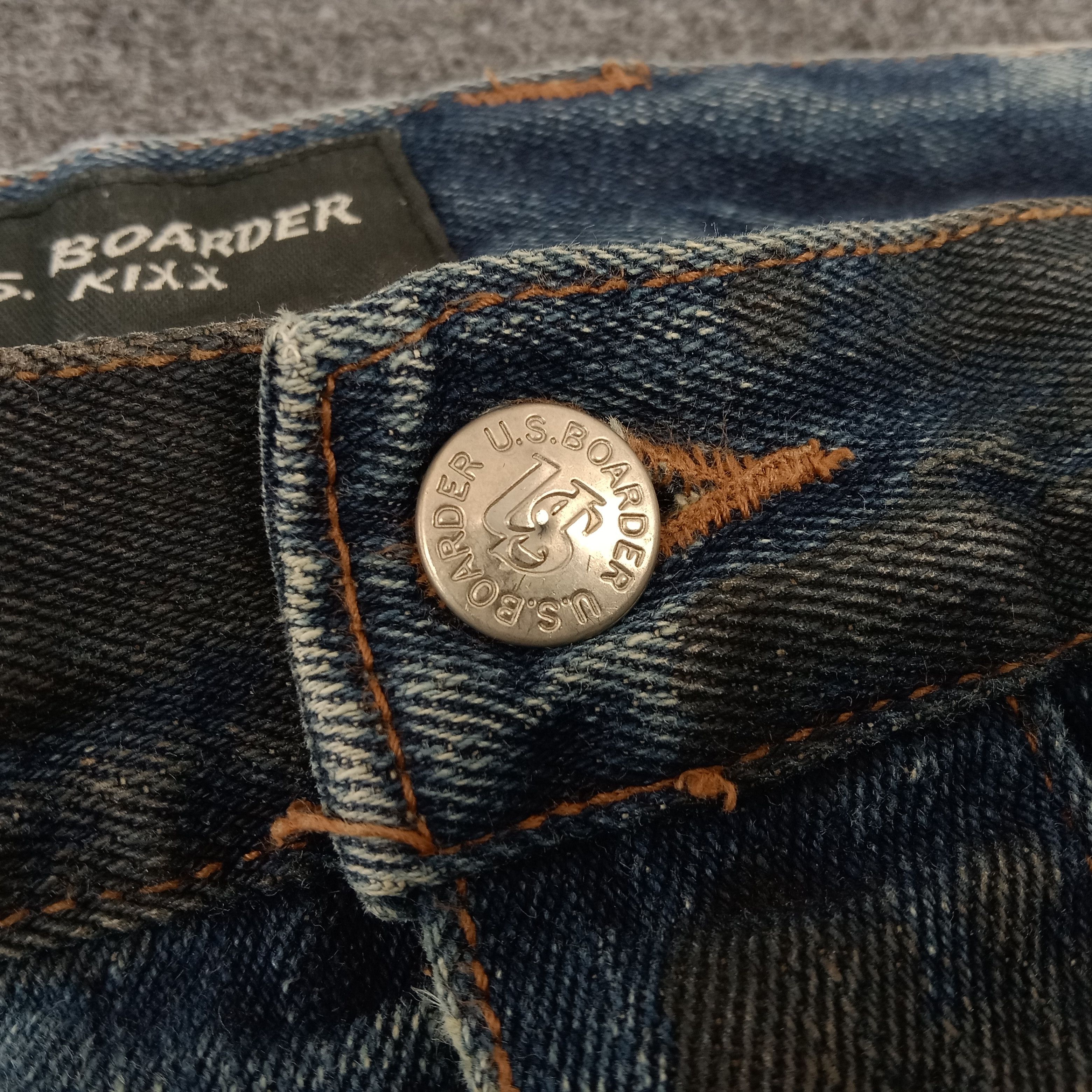 Japanese Brand × Vintage U.S BOARDER Japanese Brand Streetwear Denim Jeans Size US 33 - 7 Thumbnail