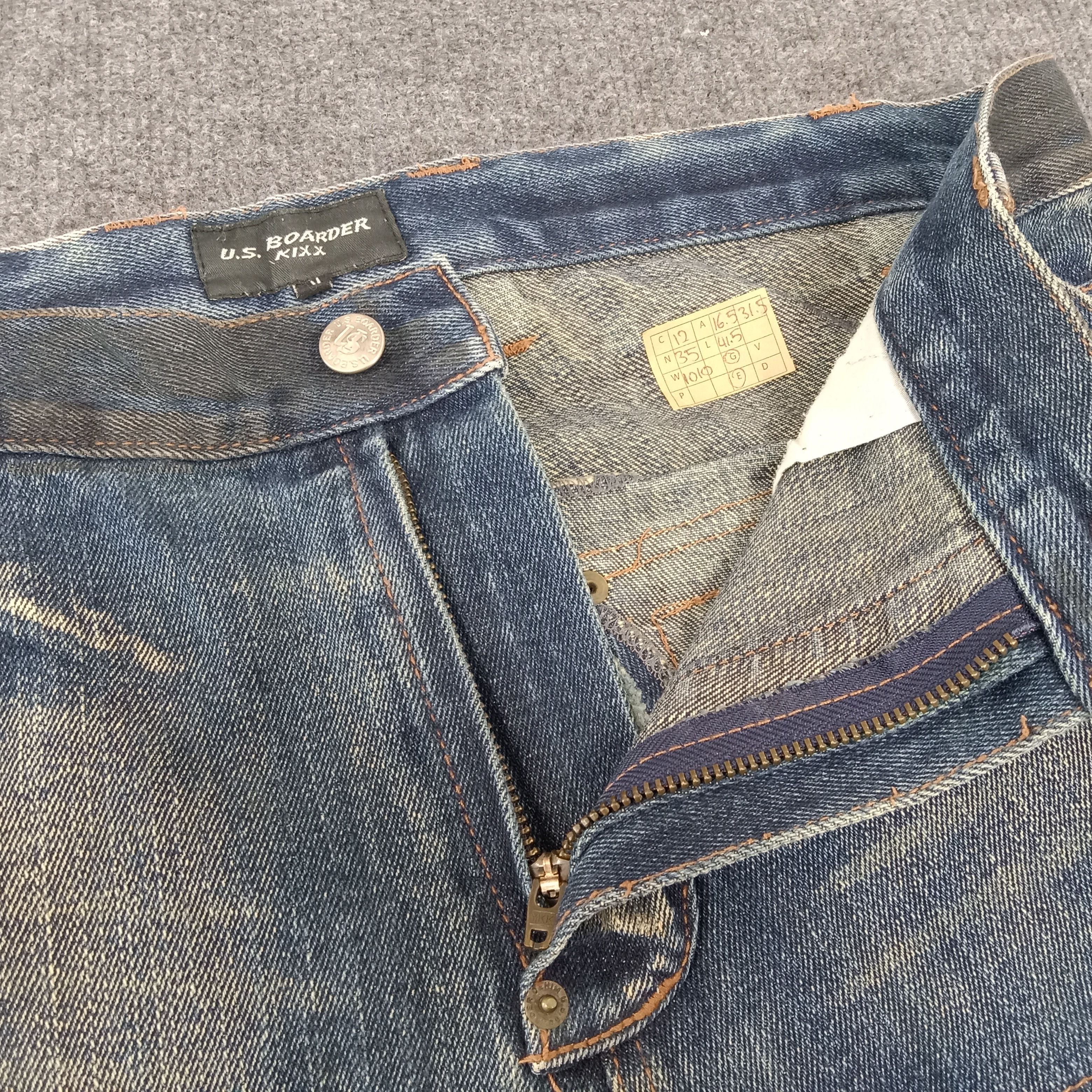 Japanese Brand × Vintage U.S BOARDER Japanese Brand Streetwear Denim Jeans Size US 33 - 8 Thumbnail