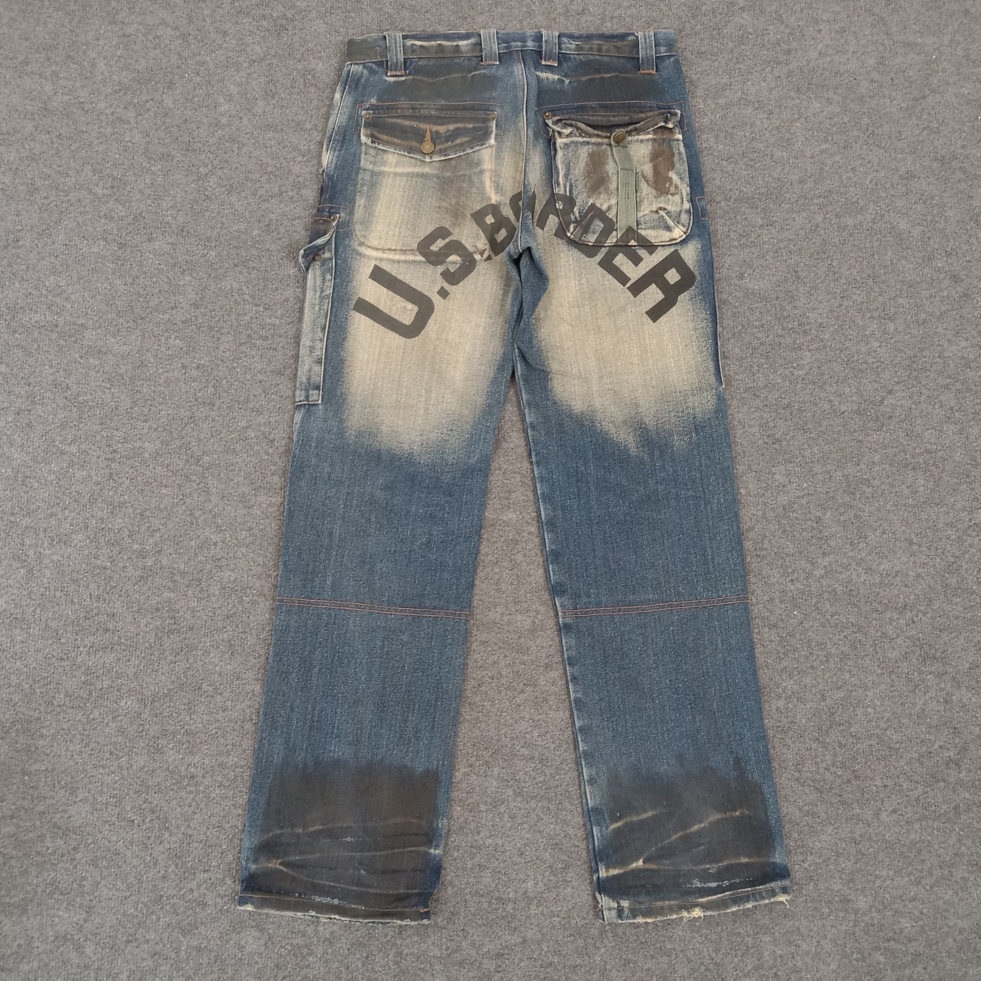 Japanese Brand × Vintage U.S BOARDER Japanese Brand Streetwear Denim Jeans Size US 33 - 1 Thumbnail