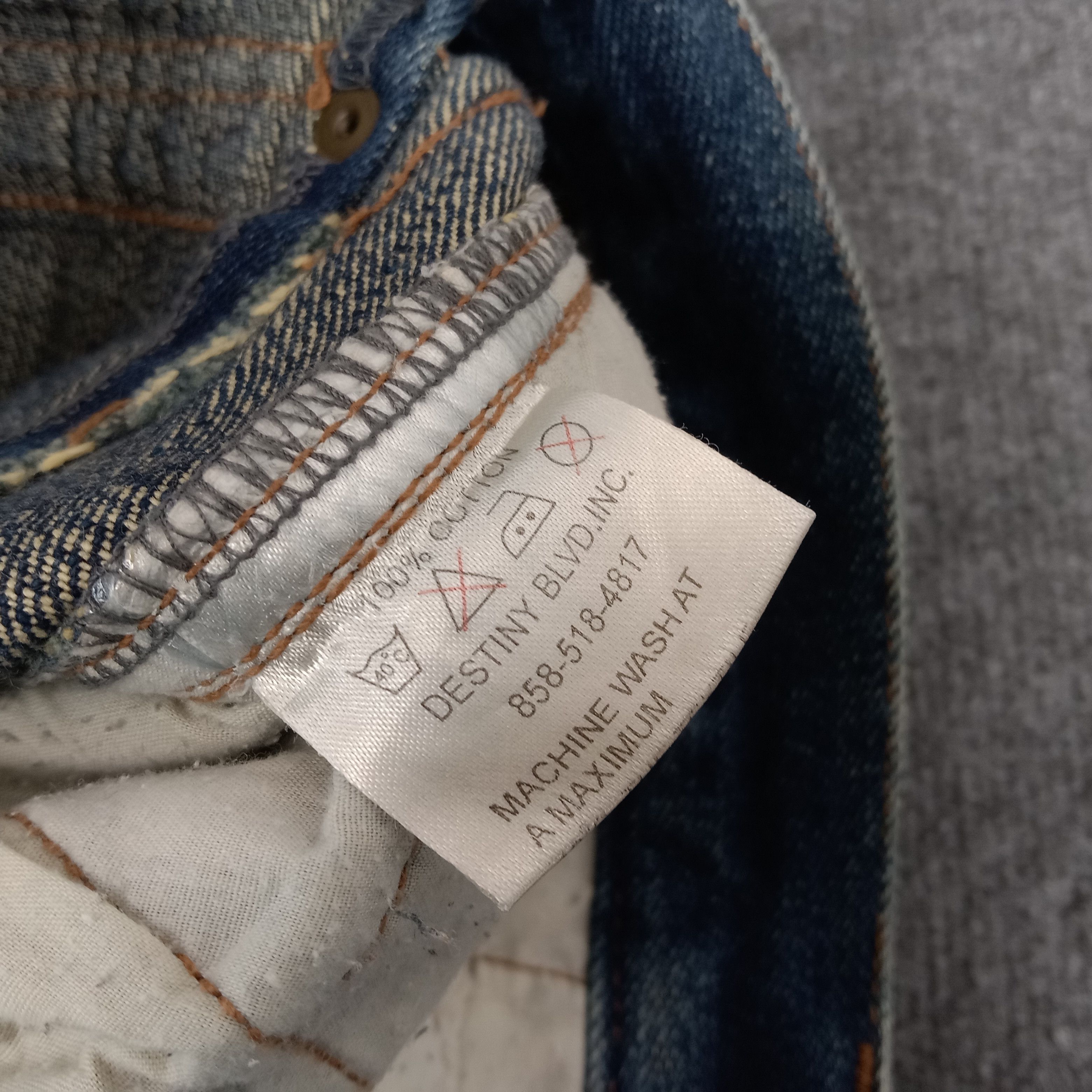 Japanese Brand × Vintage U.S BOARDER Japanese Brand Streetwear Denim Jeans Size US 33 - 19 Thumbnail