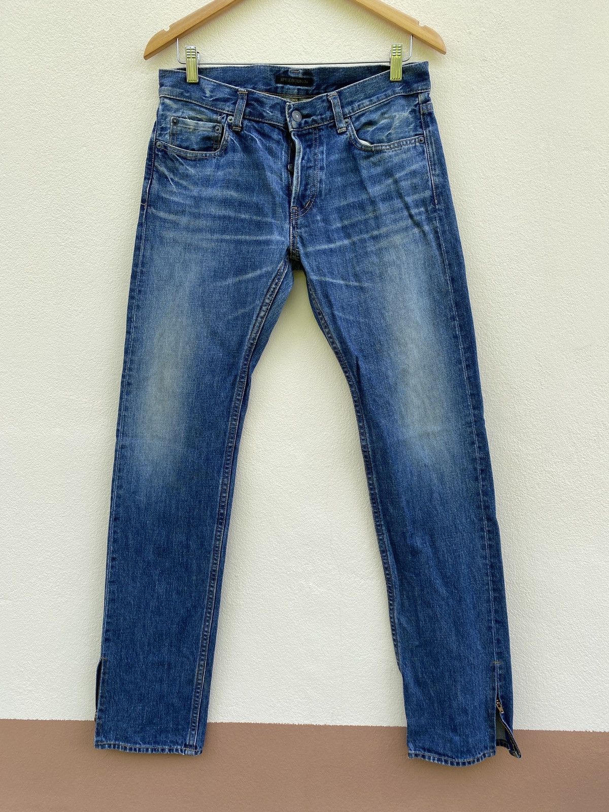 SPELLBOUND Japan Faded Rips Distressed Denim japanese Jeans