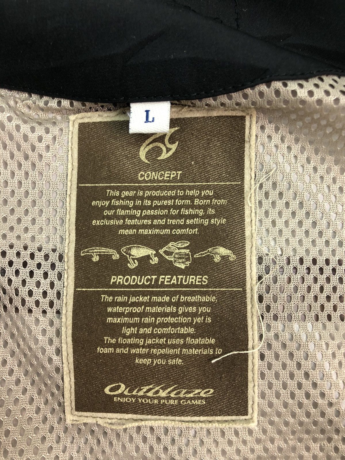 CNCPTS Concept Black Rain Fishing Jacket Size US L / EU 52-54 / 3 - 8 Thumbnail