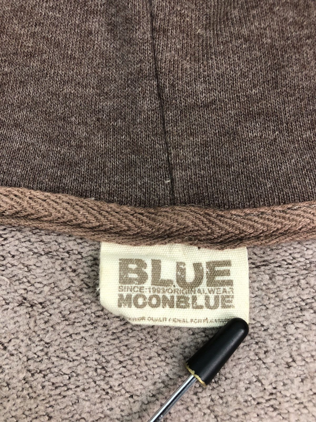 Japanese Brand Bluemoon Blue Zipper Hoodie Big Logo Sweatshirt Size US M / EU 48-50 / 2 - 7 Thumbnail